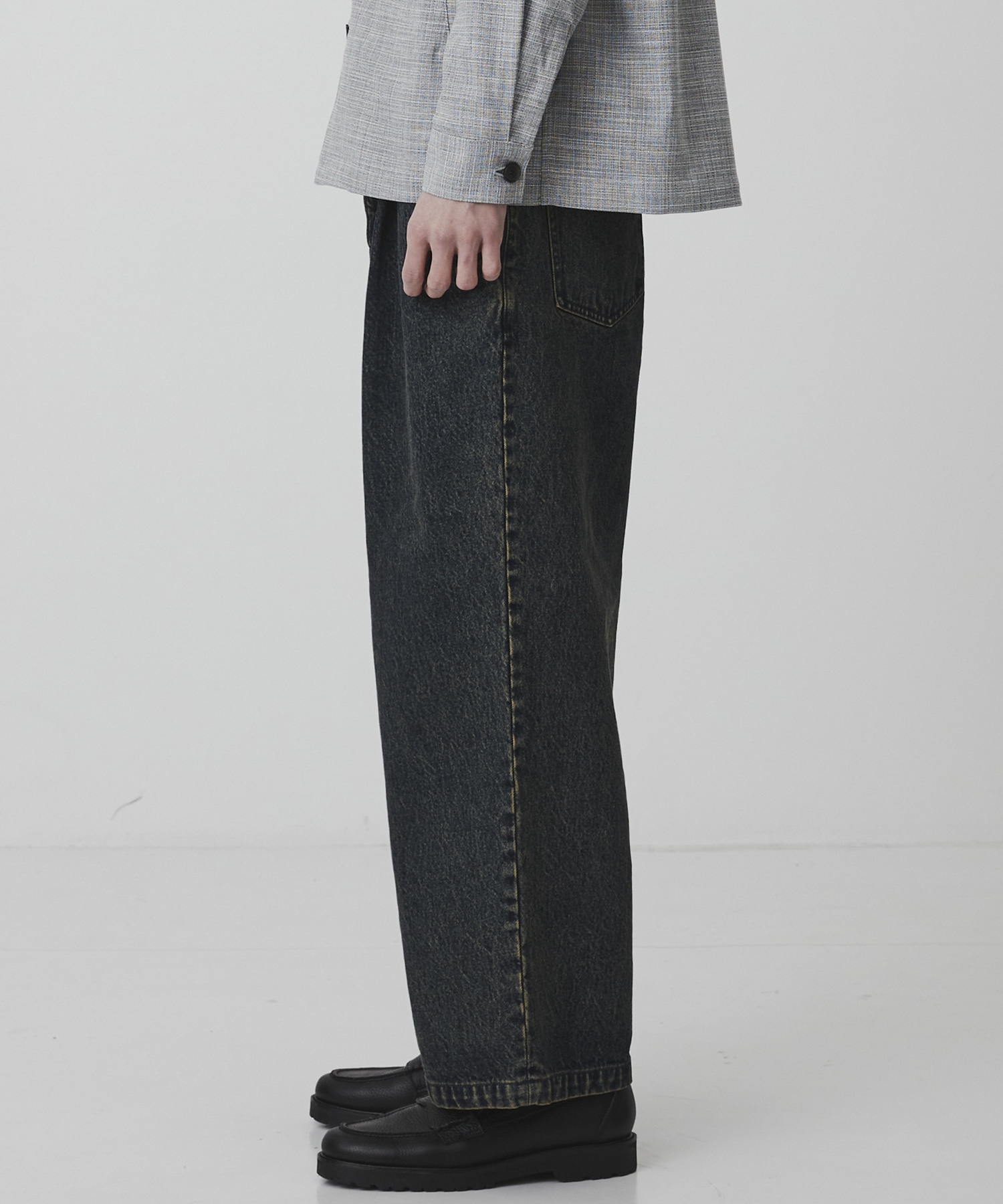 〈2026SS｜WEB先行販売〉オーバーダイデニム バギースラックス