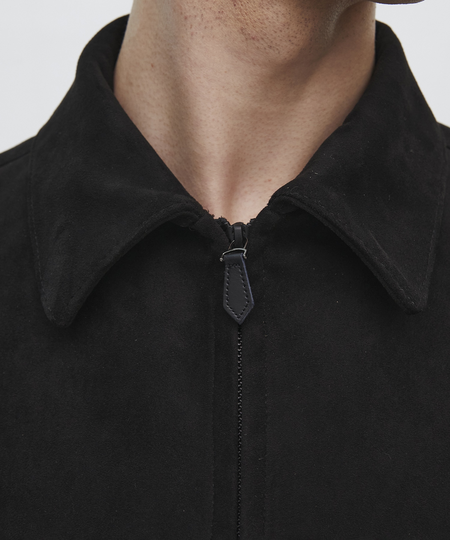 〈2026SS|残りわずか|再入荷なし〉LEATHER TEX SUEDE HARRINGTON JACKET