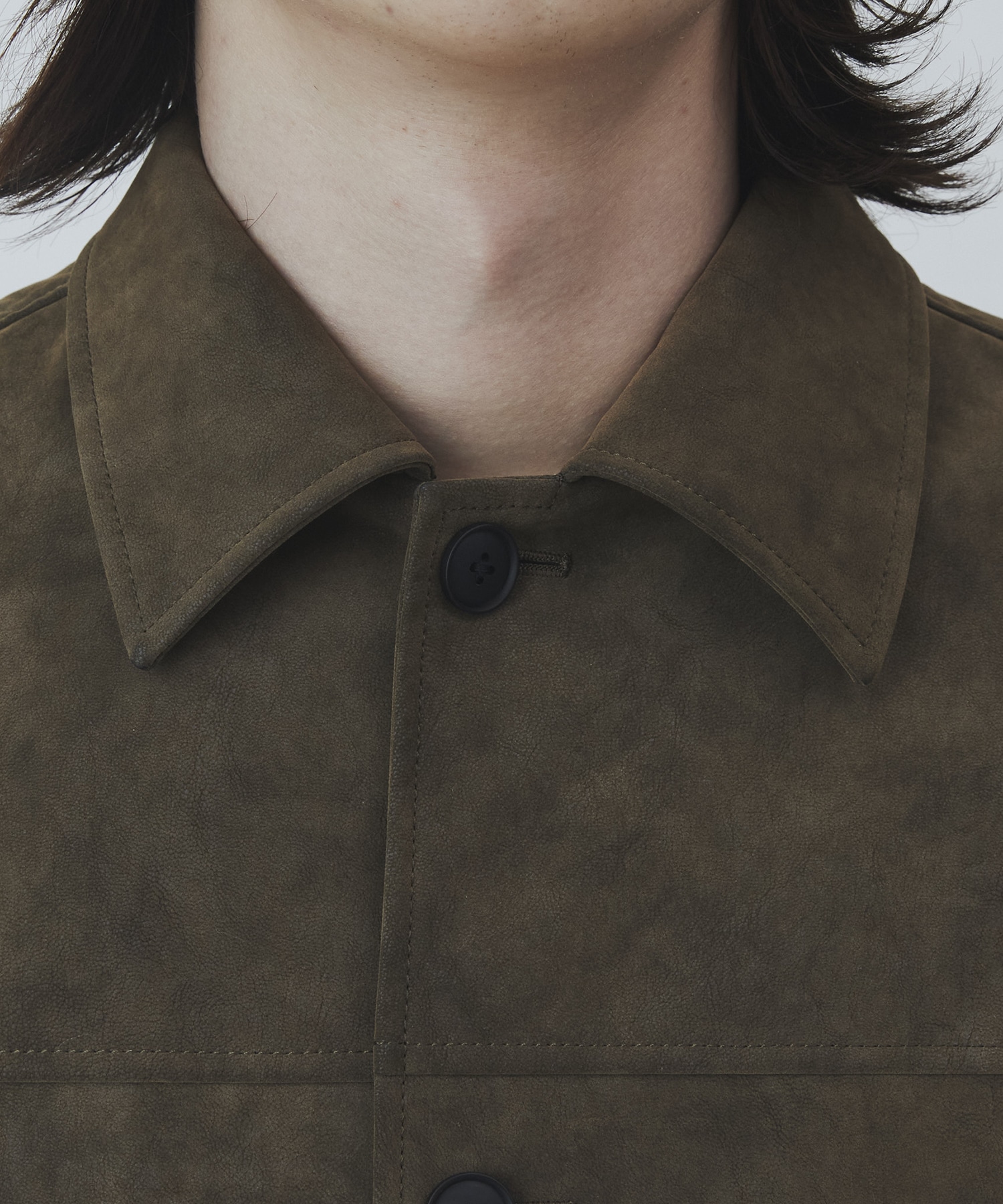 〈2026SS〉フロッキースエード カバーオール