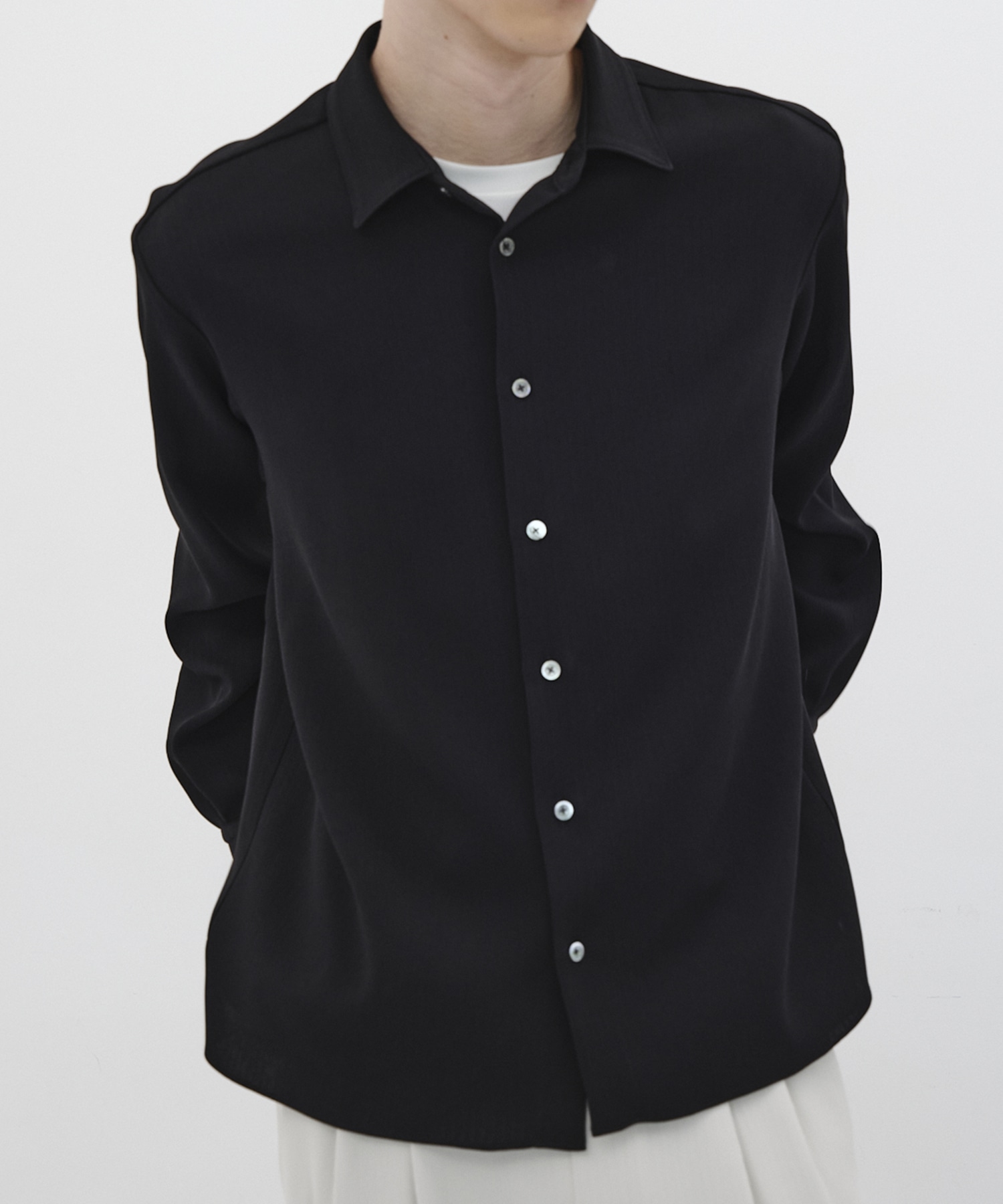 COLD DRY PLEATS ロングスリーブシャツ