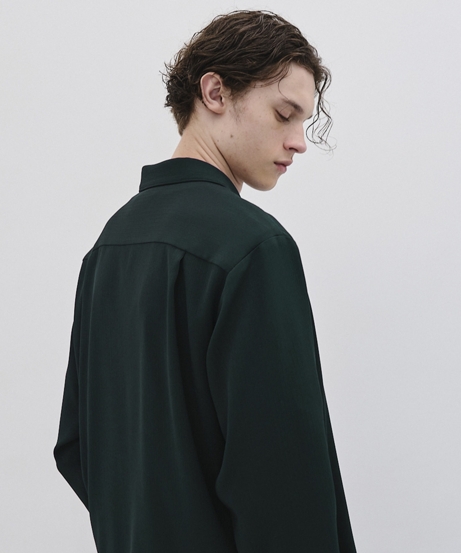 COLD DRY PLEATS ロングスリーブシャツ