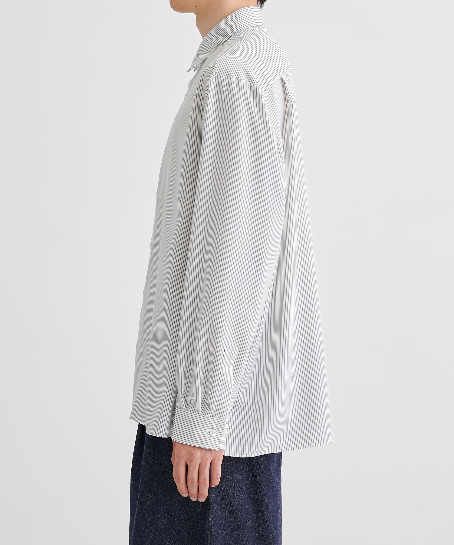 【WEB限定 先行予約】DRY RAYON ストライプリラックスシャツ