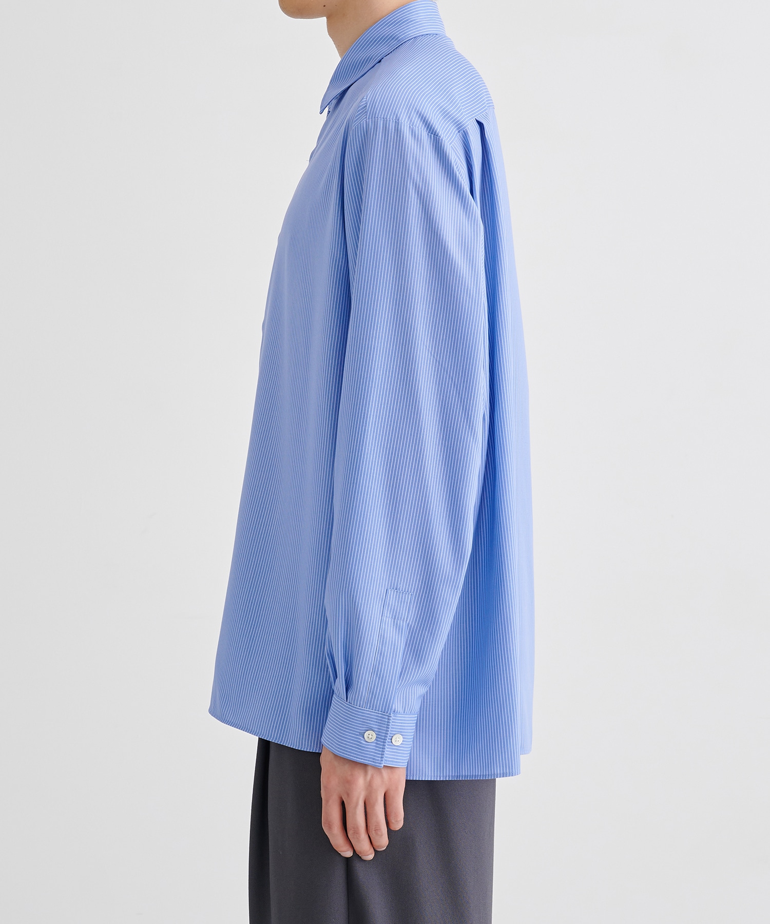 【WEB限定 先行予約】DRY RAYON ストライプリラックスシャツ