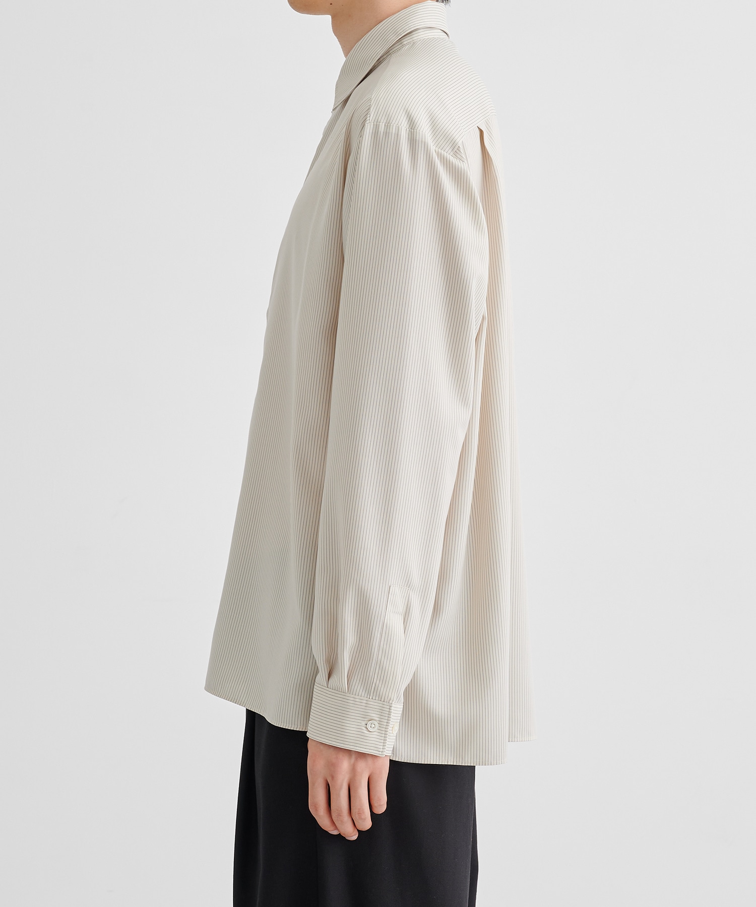 【WEB限定 先行予約】DRY RAYON ストライプリラックスシャツ