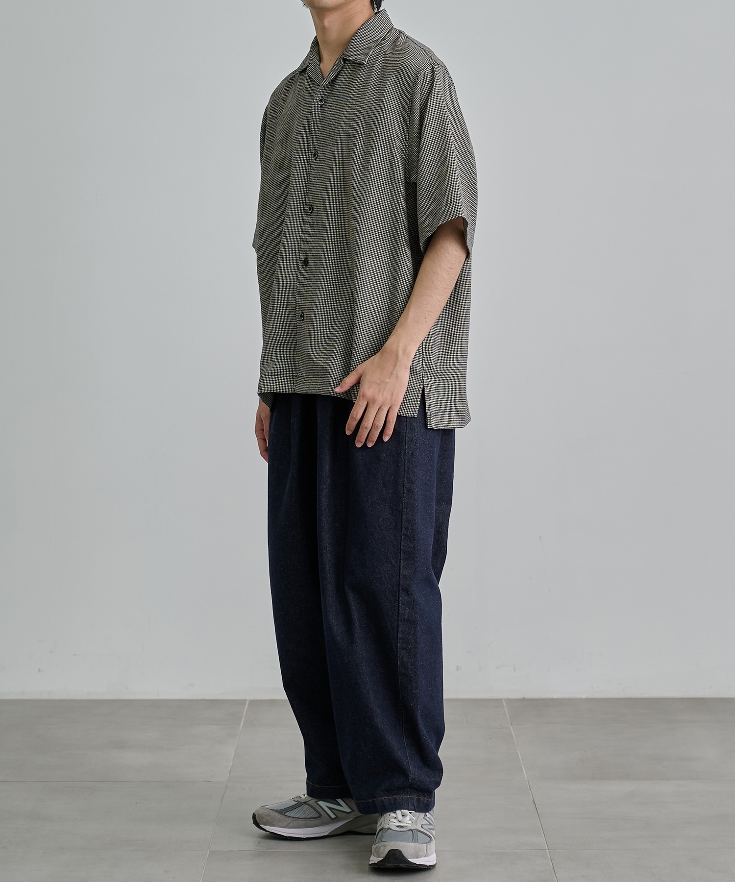 〈新発売〉SUMMER TWEED オープンカラーシャツ