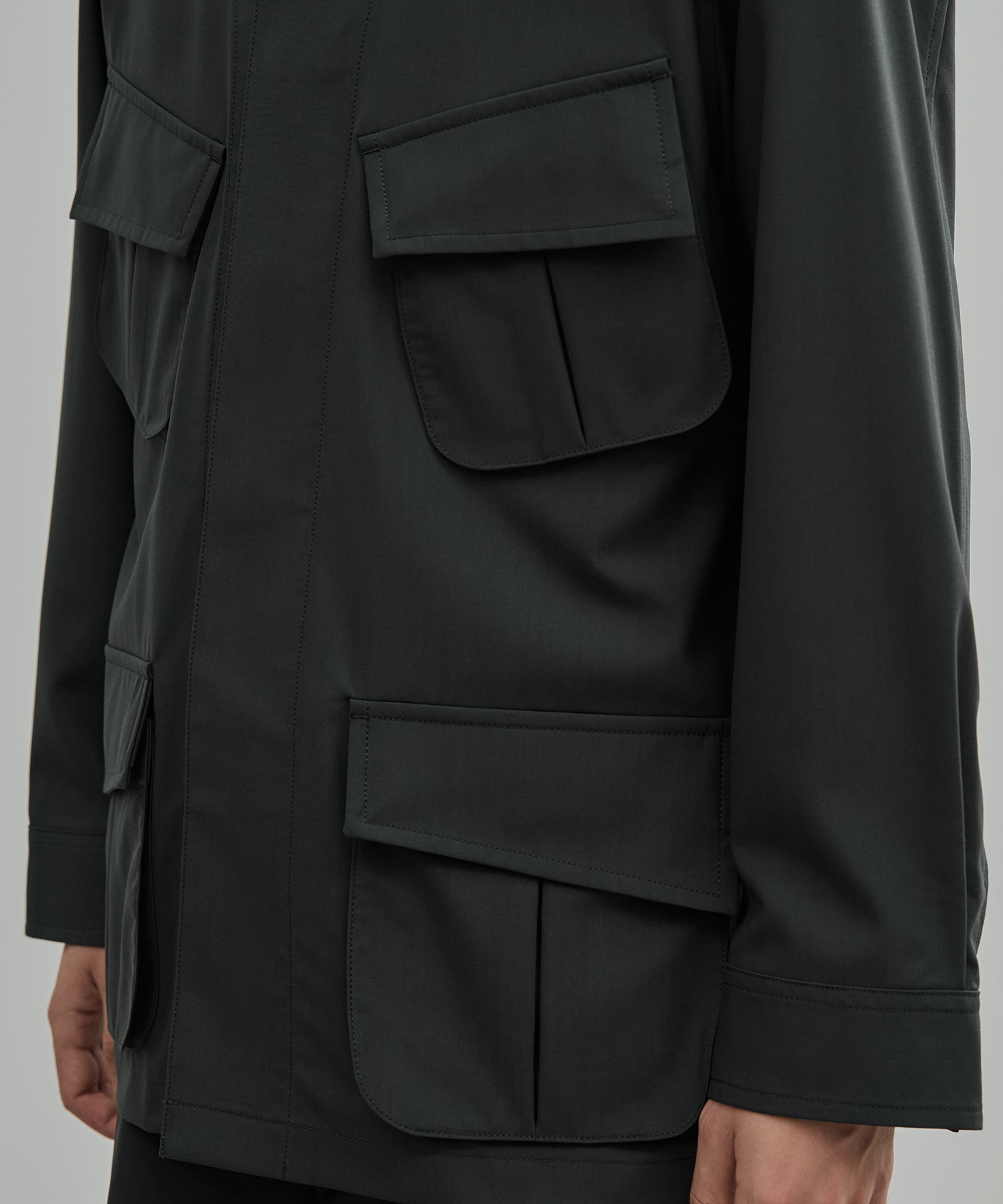 Super120s Wool Typewriter Fatigue Jacket