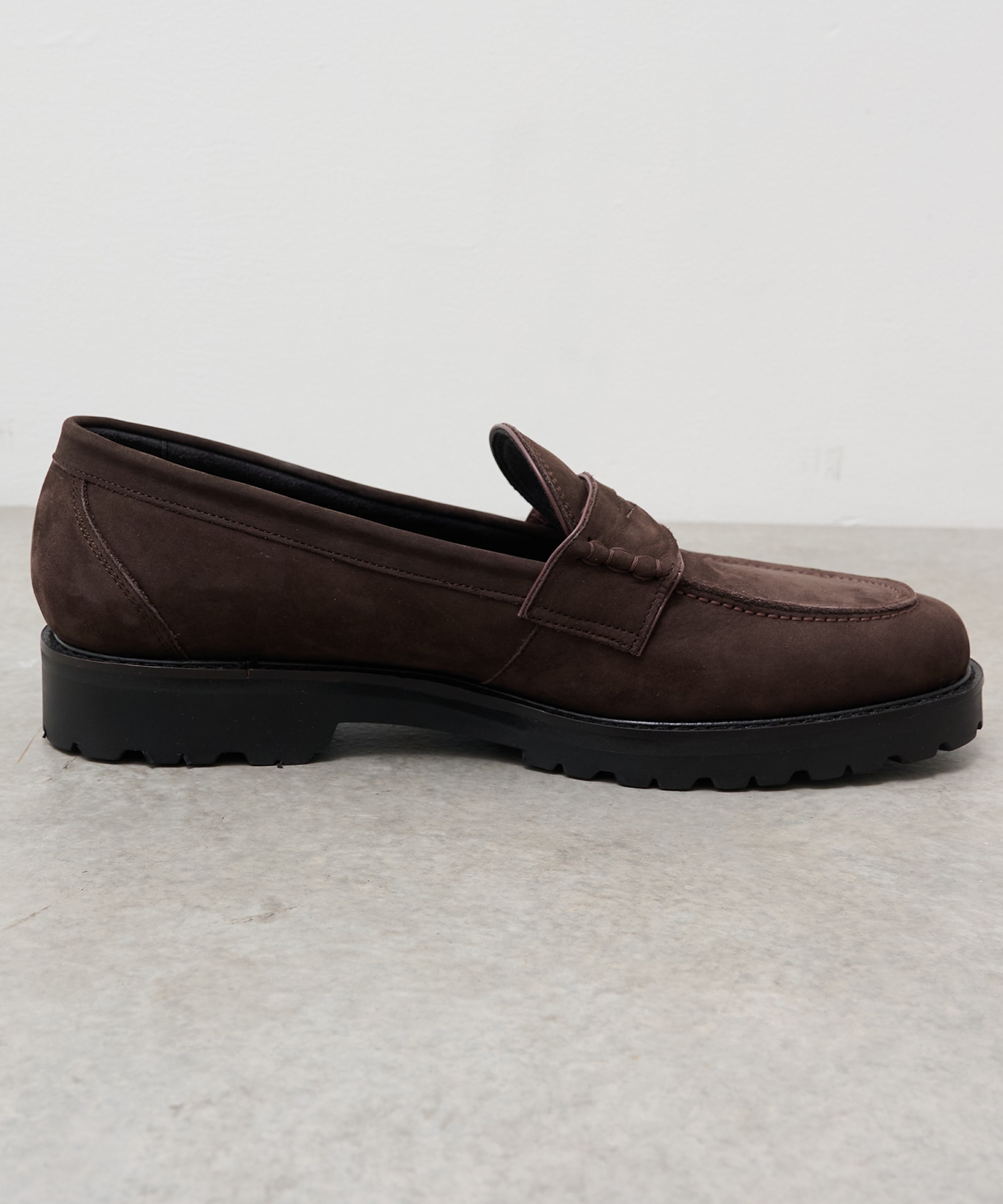 Vibram  NUBUCK LEATHER LOAFER