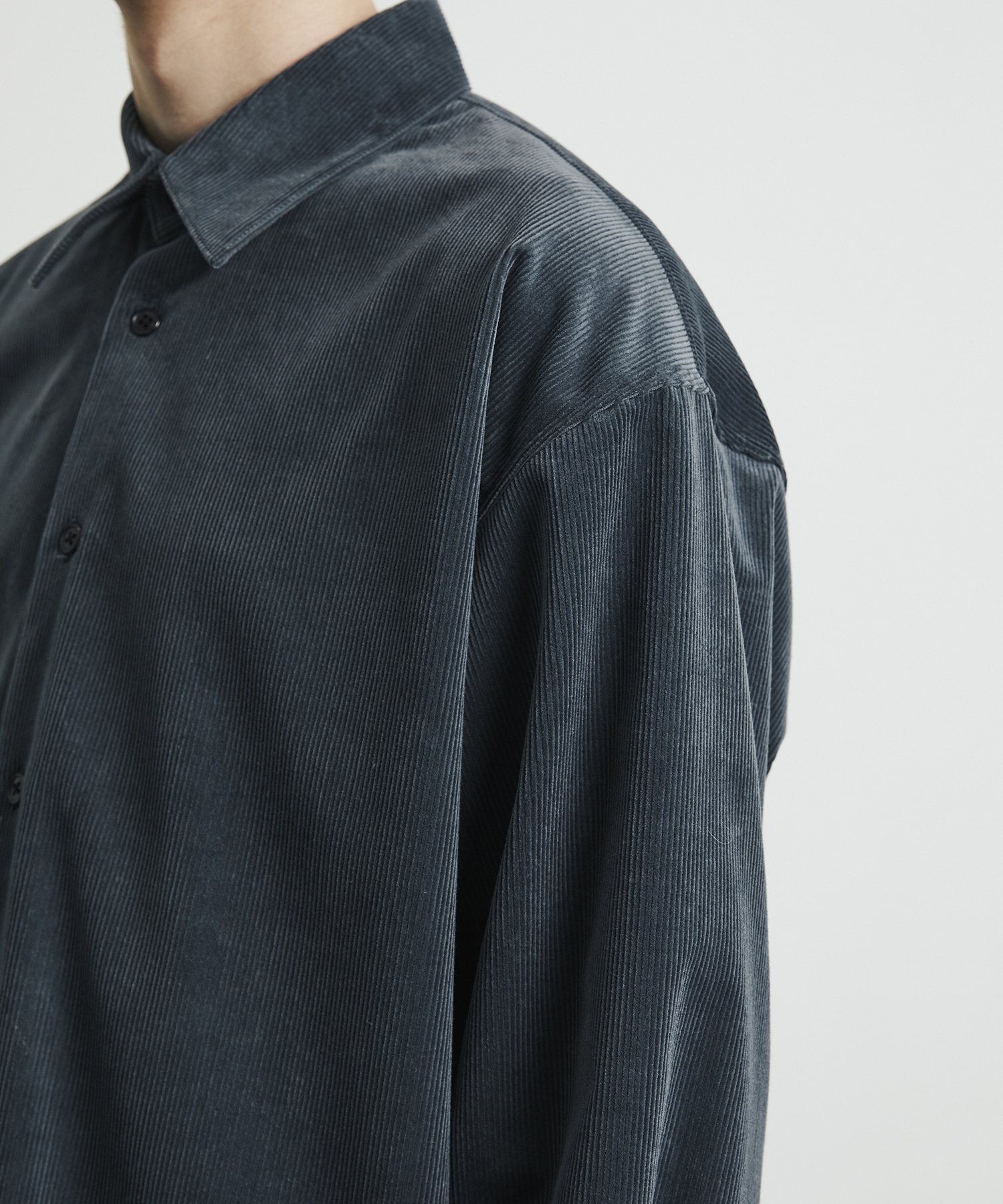 WOOL CORDUROY ロングスリーブシャツ