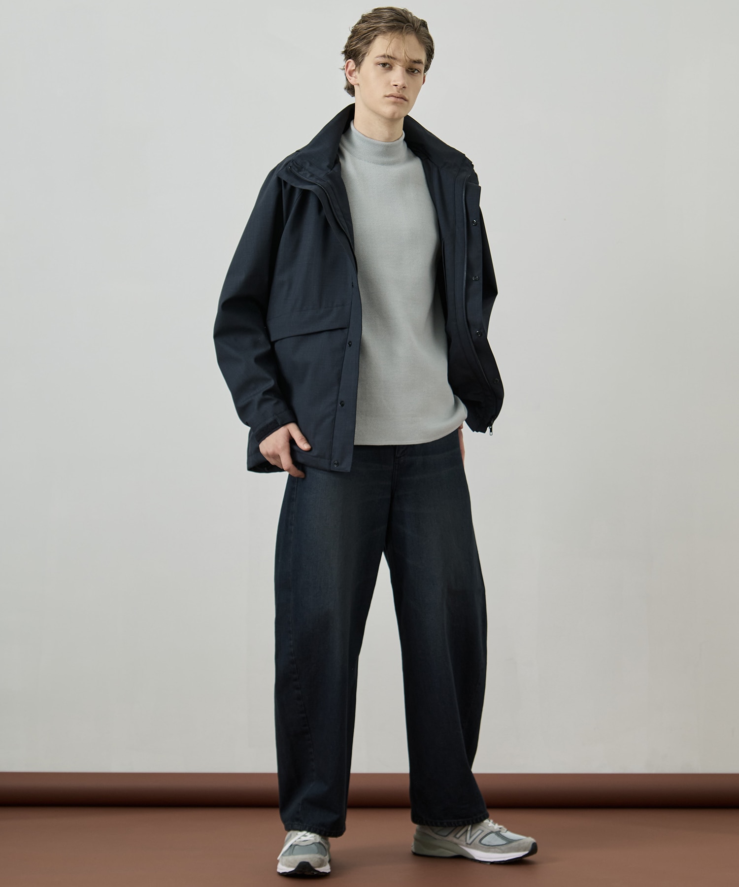 〈WEB限定〉SILVER WOOL MOCK NECK KNIT