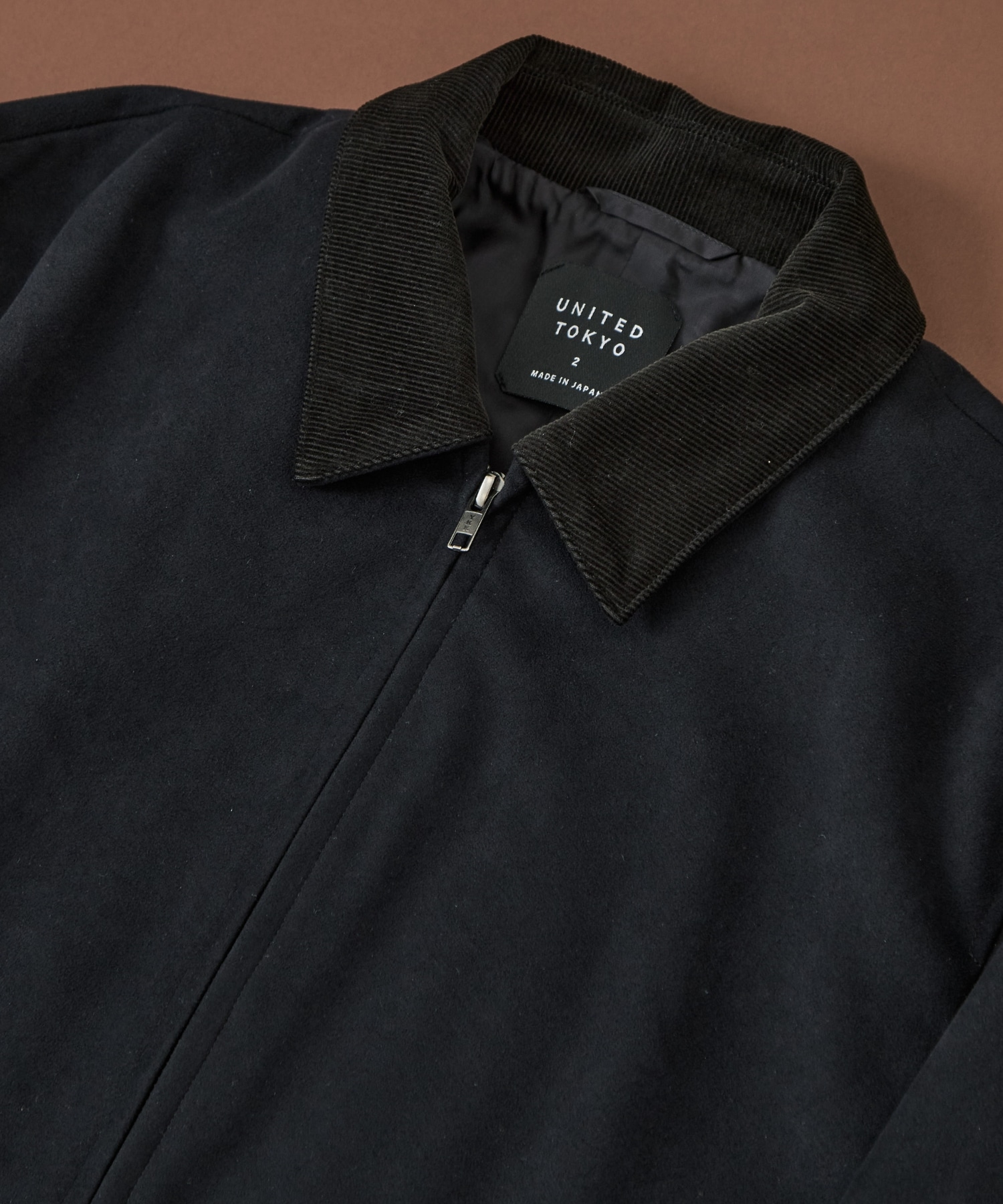 MICRO SUEDE ジップブルゾン