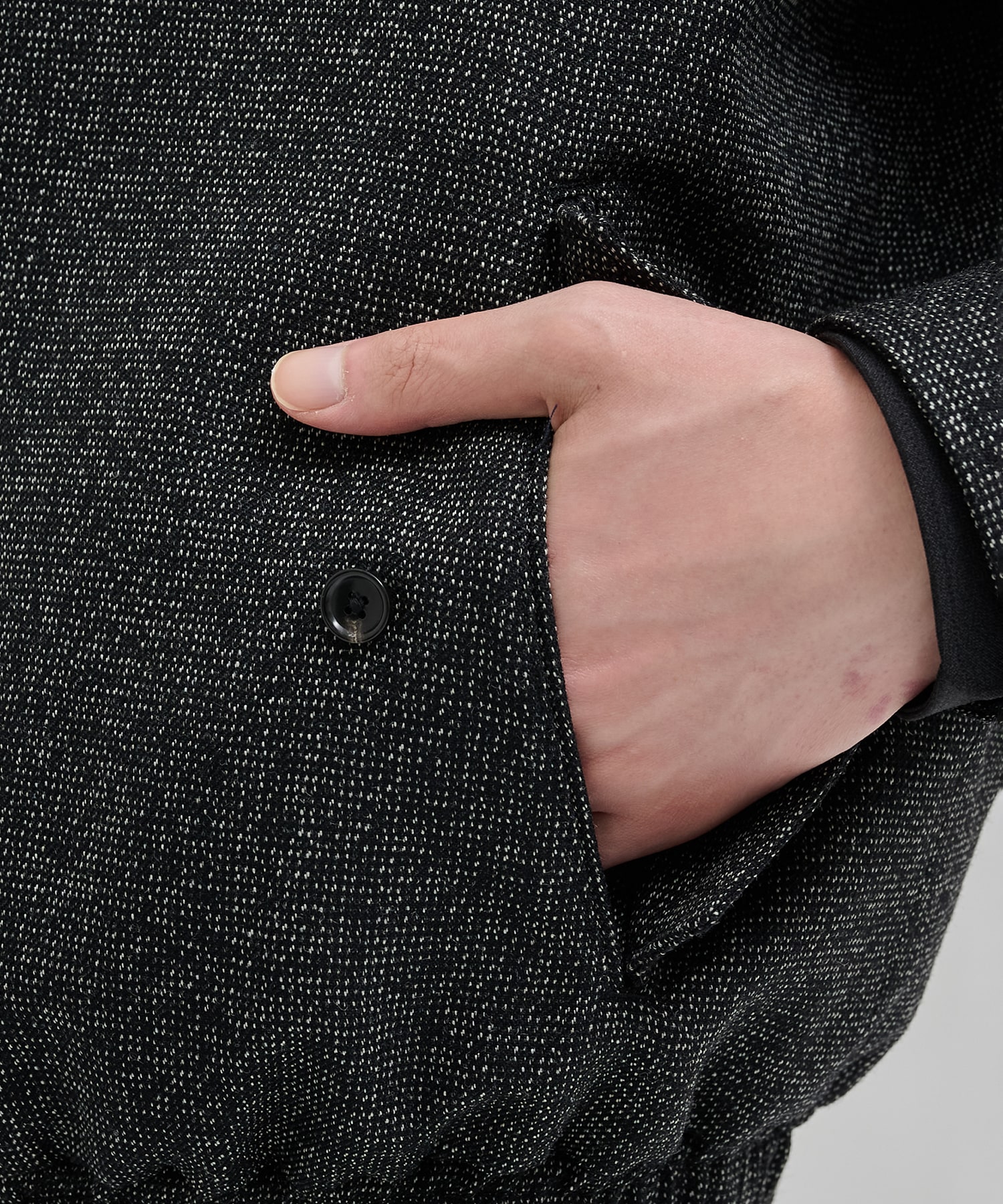 シェットランドウール ハリントンジャケット