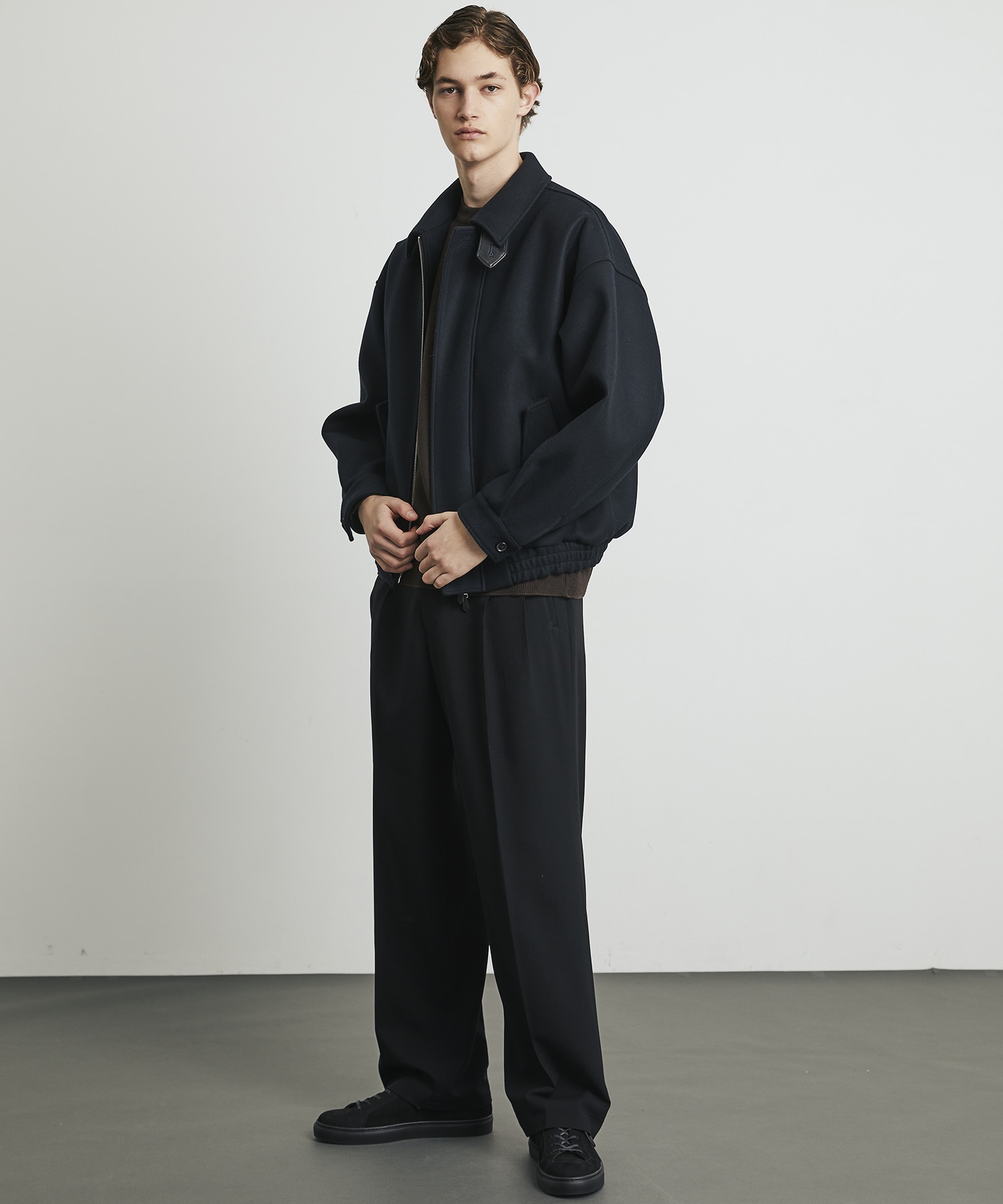 10周年記念〉×EX Super180s MELTON BLOUSON(1 BLACK): : メンズ