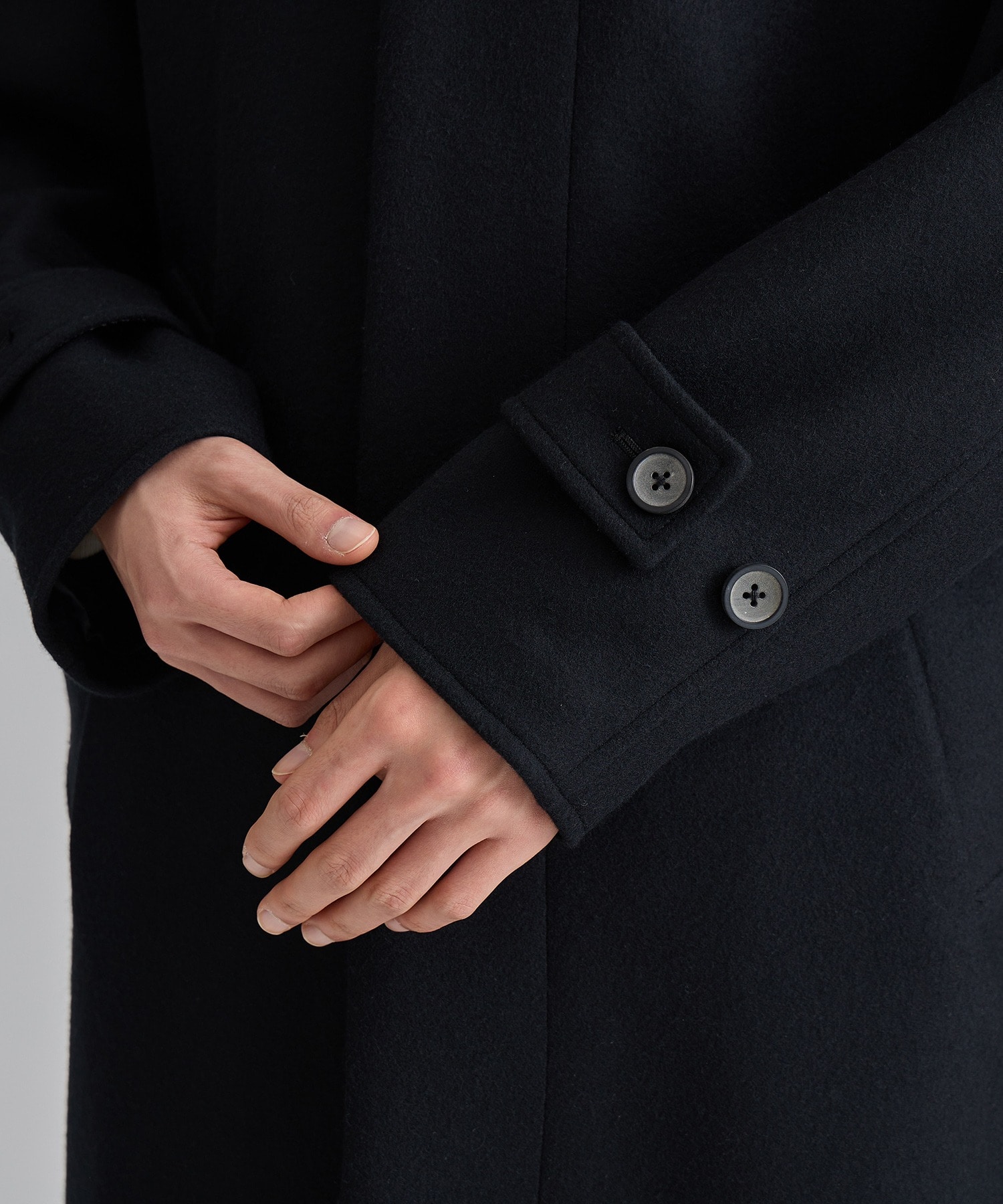 united tokyo 超撥水スーパー140S ステンカラーコートBLK 撥水SUPER140S ステンカラーコート(1 BLUE GREY): : メンズ