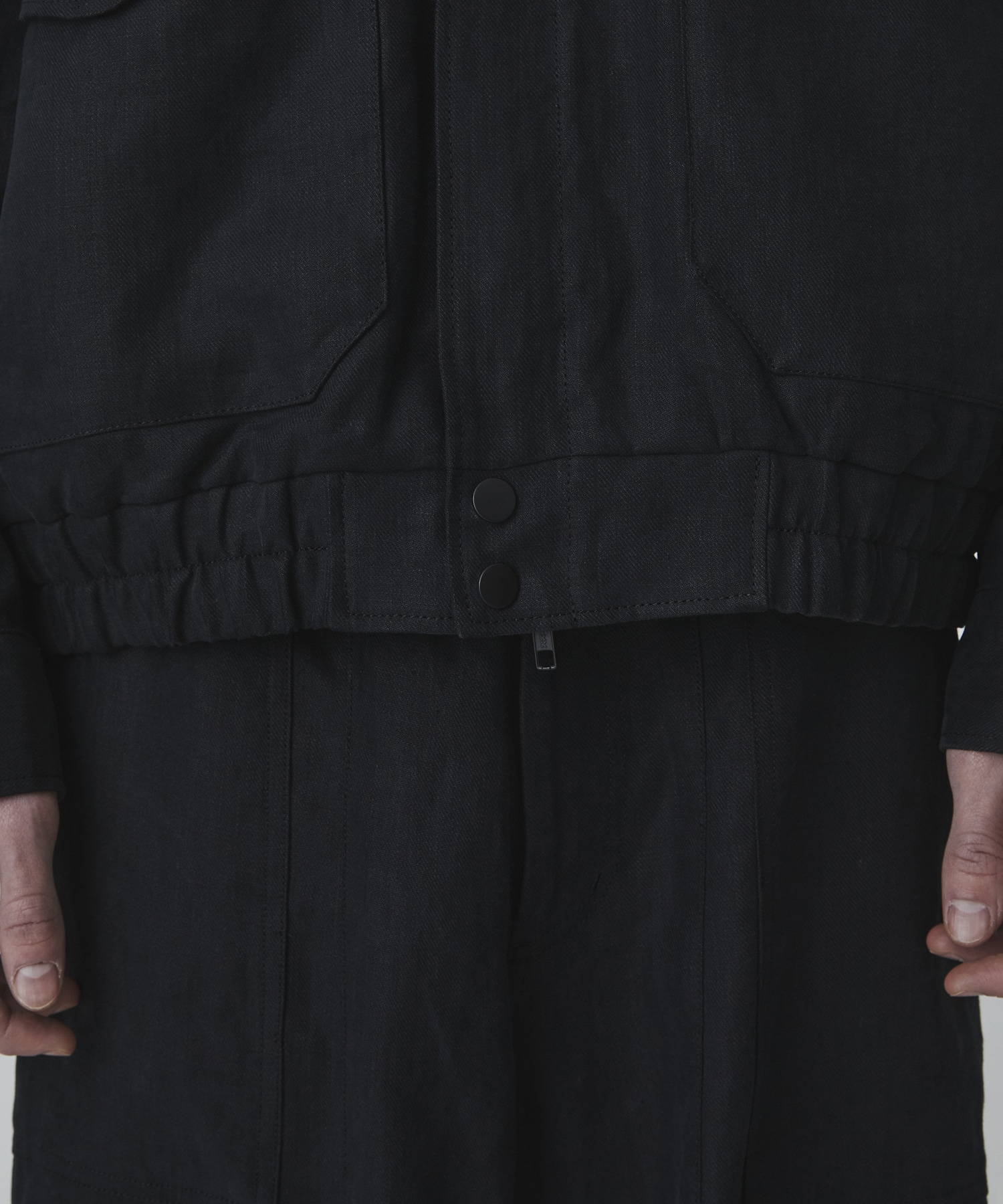 〈2026SS〉HEMP SUEDE フライトジップブルゾン