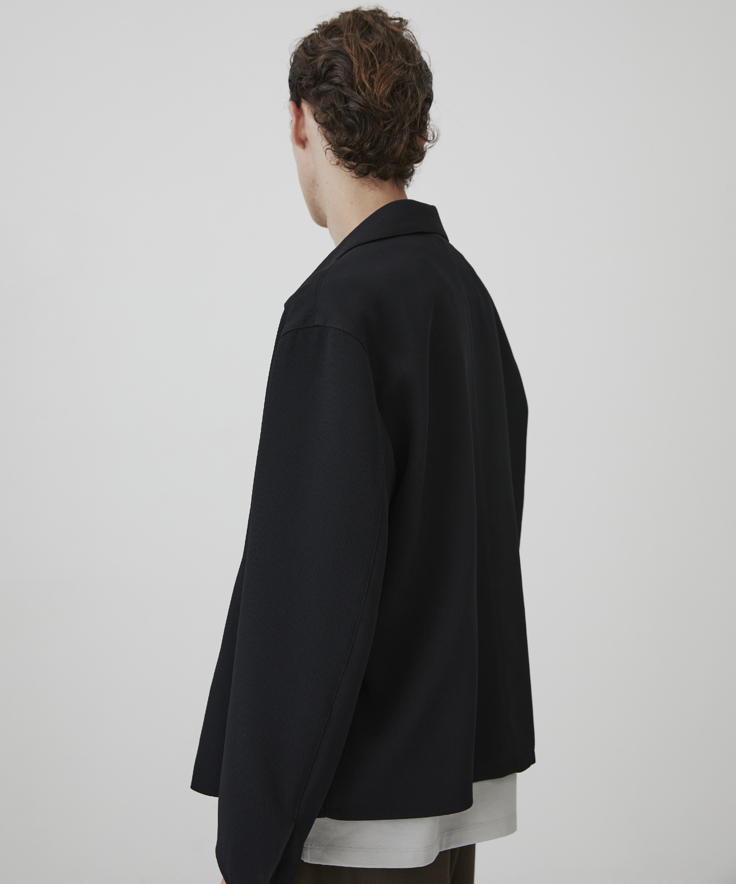 COLD DRY PLEATS ハリントンブルゾン