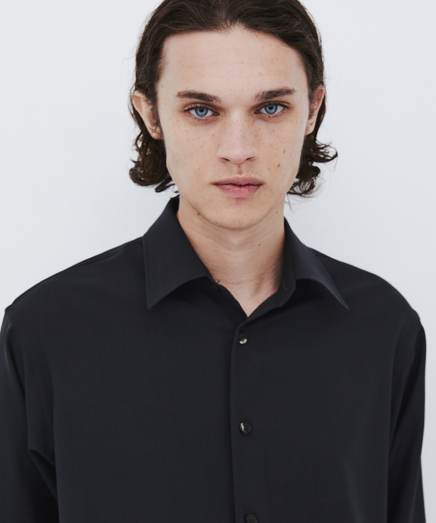 〈残りわずか|再入荷なし〉Super 120's WOOL SERGE LS SHIRT