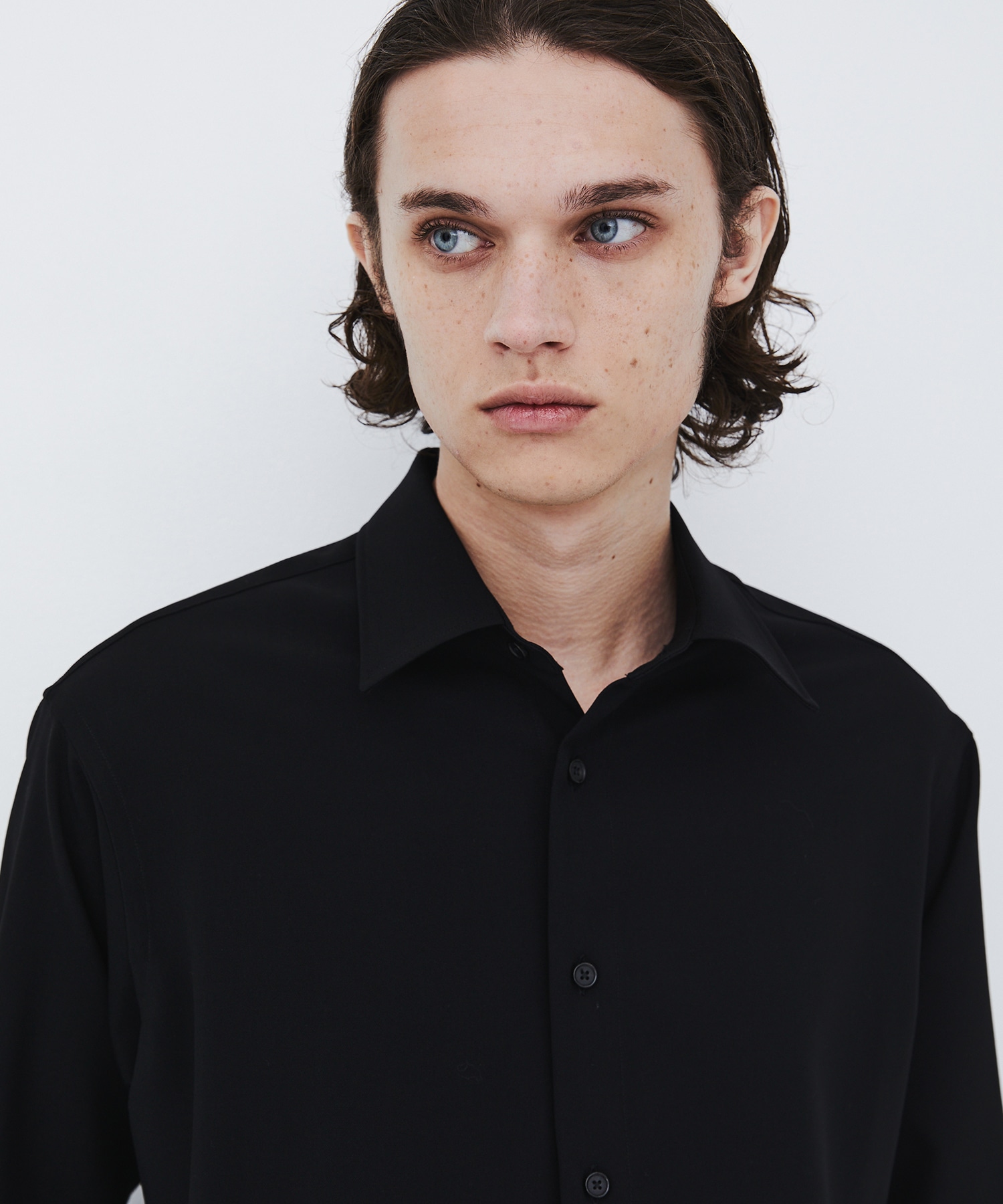 〈残りわずか|再入荷なし〉Super 120's WOOL SERGE LS SHIRT