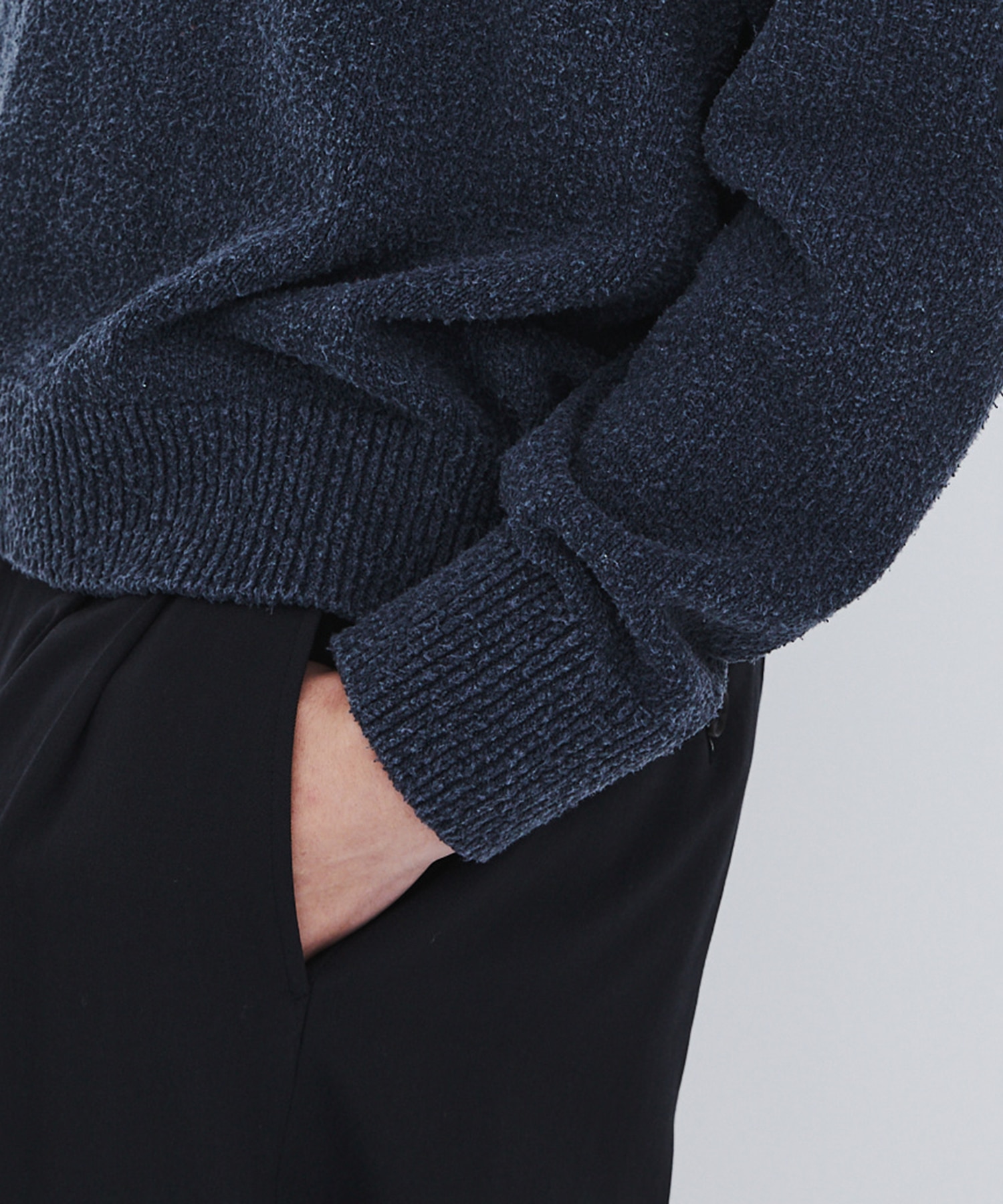 〈数量限定|各サイズ:残り1点〉7G SILK NEP TWEED POLO SHIRTS