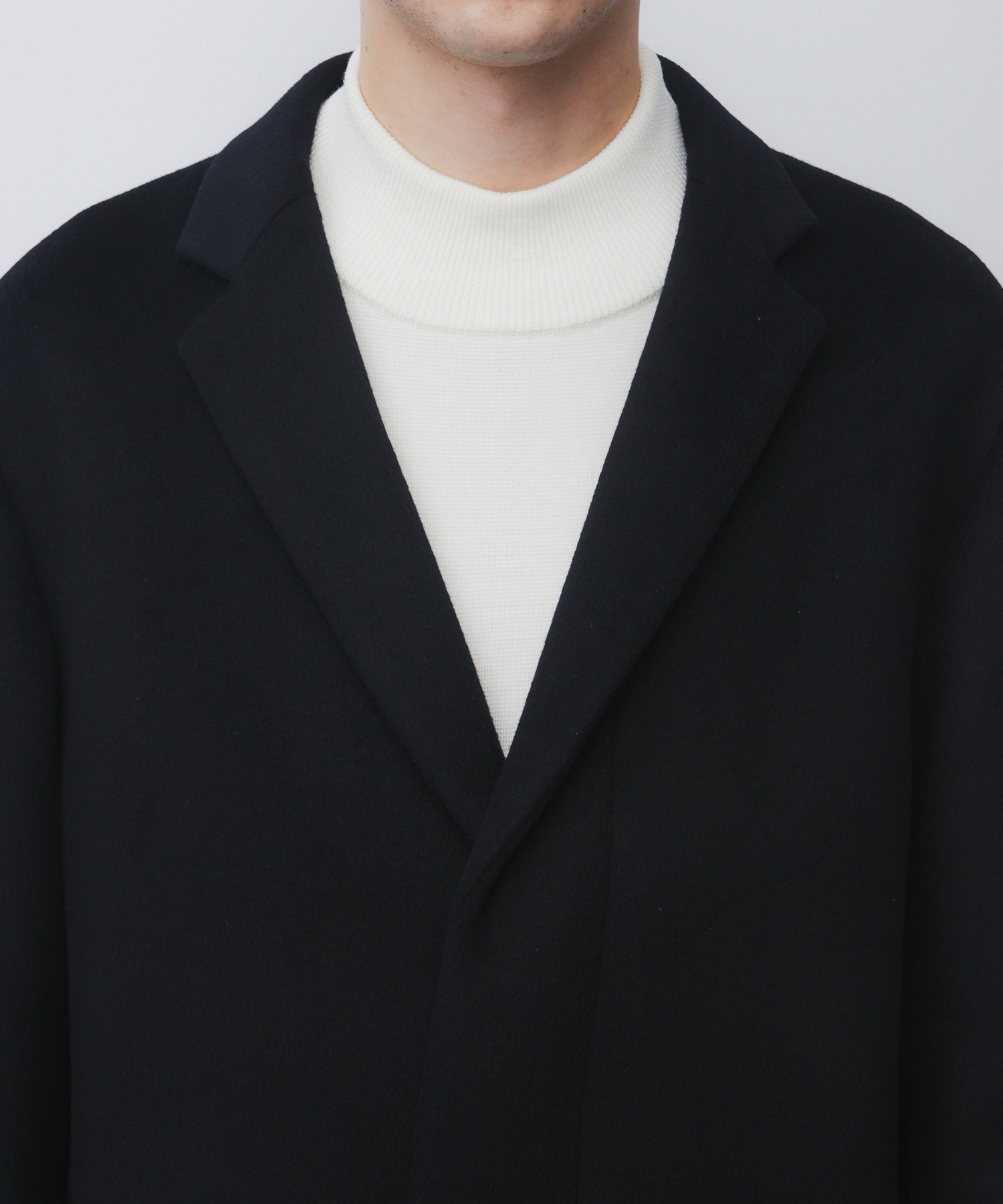WEB限定｜先行予約〉CASHMERE SINGLE CHESTER COAT(1 DARK GREY