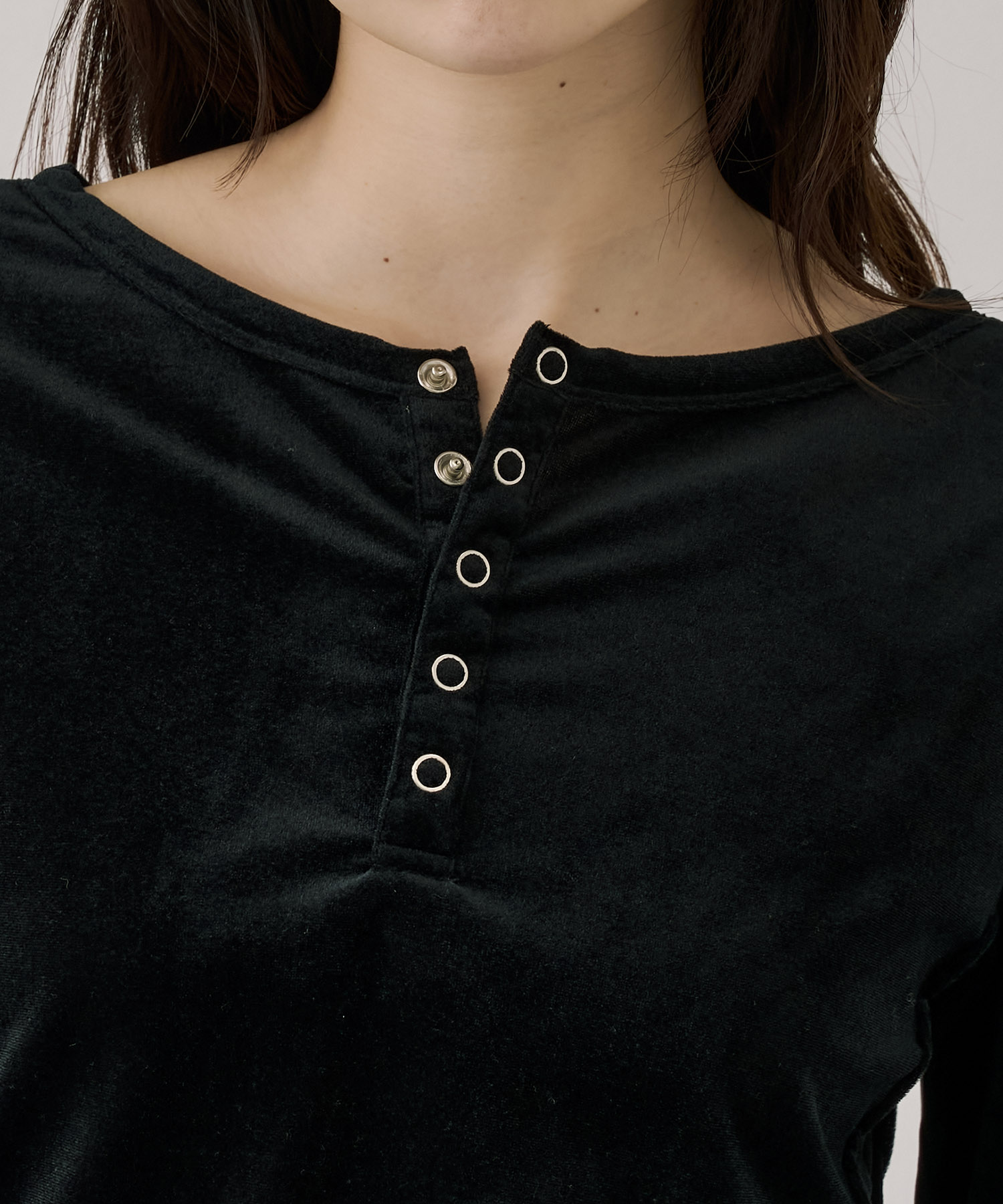 2WAYルーズフィットベロアトップス