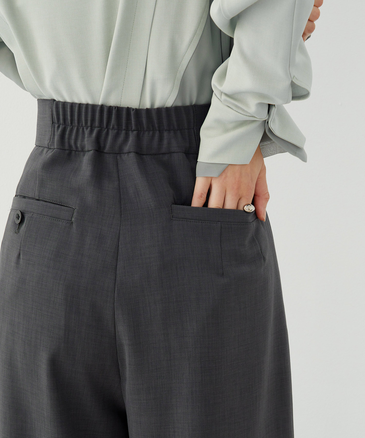 【セットアップ対応】ラップレイヤーワイドパンツ