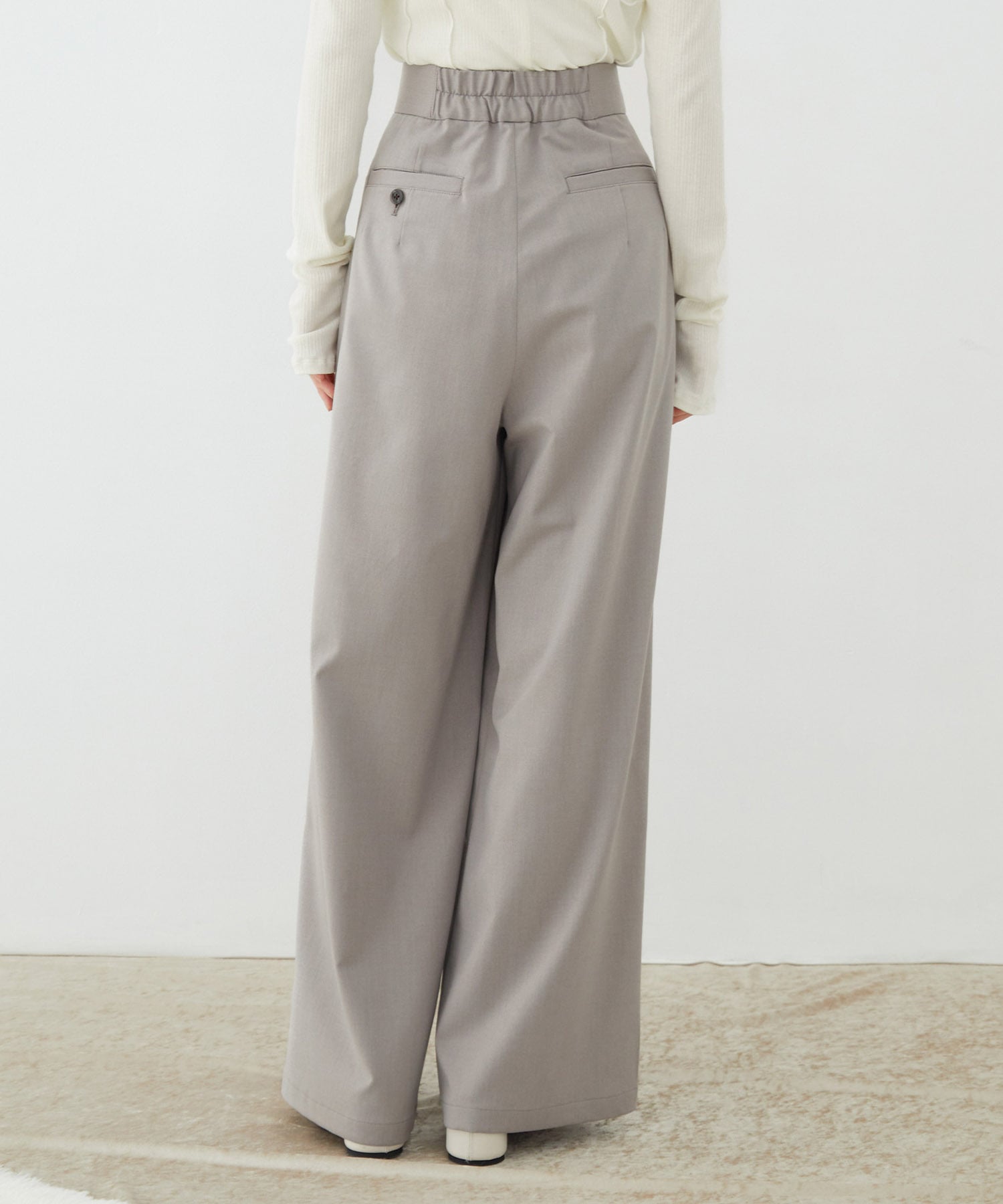 【セットアップ対応】ラップレイヤーワイドパンツ