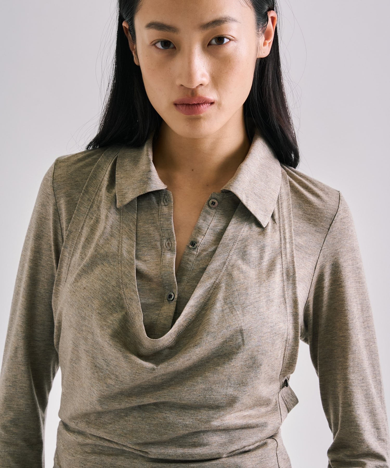 Halterneck Layered Polo