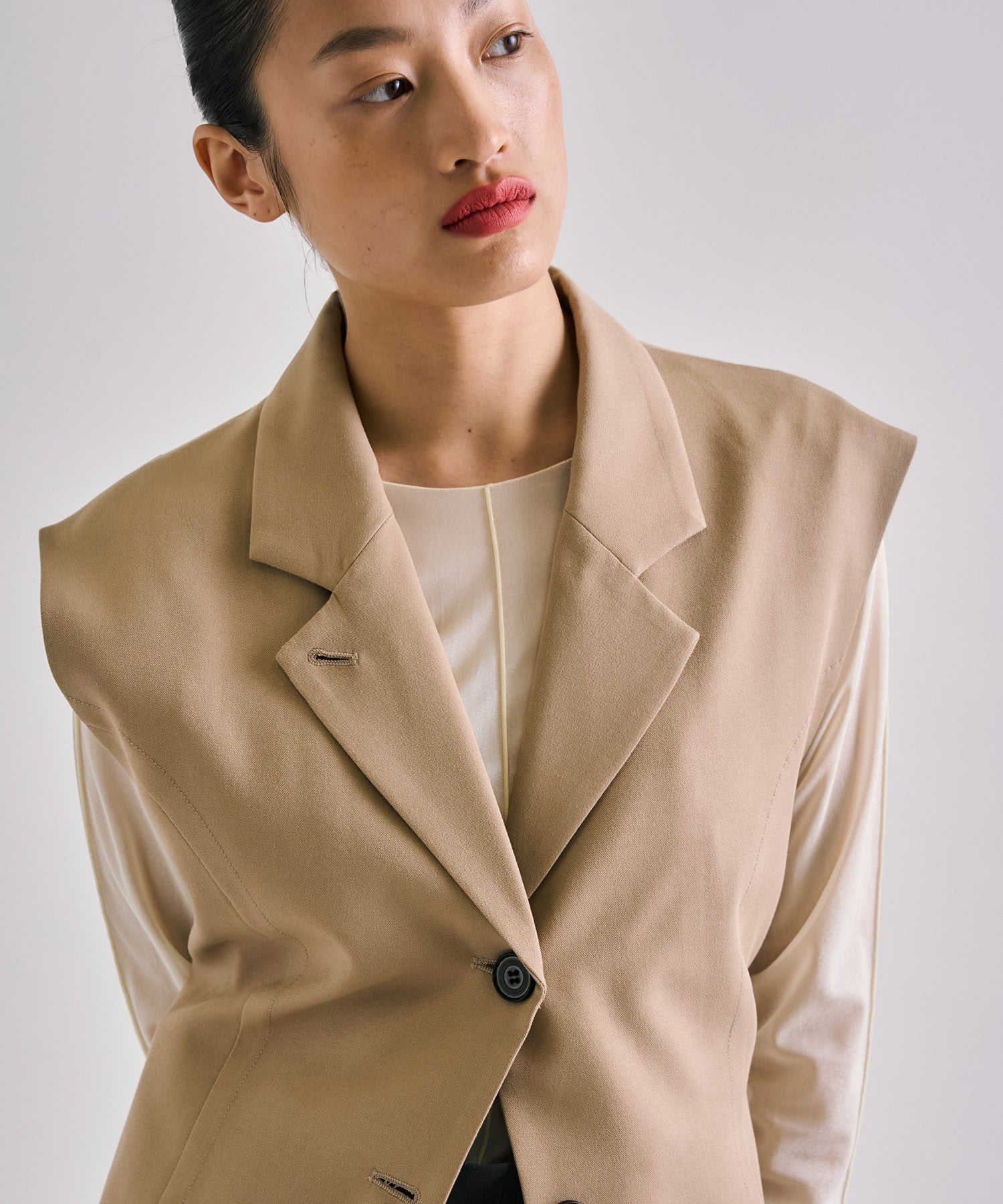 French Sleeve Tailored Gilet