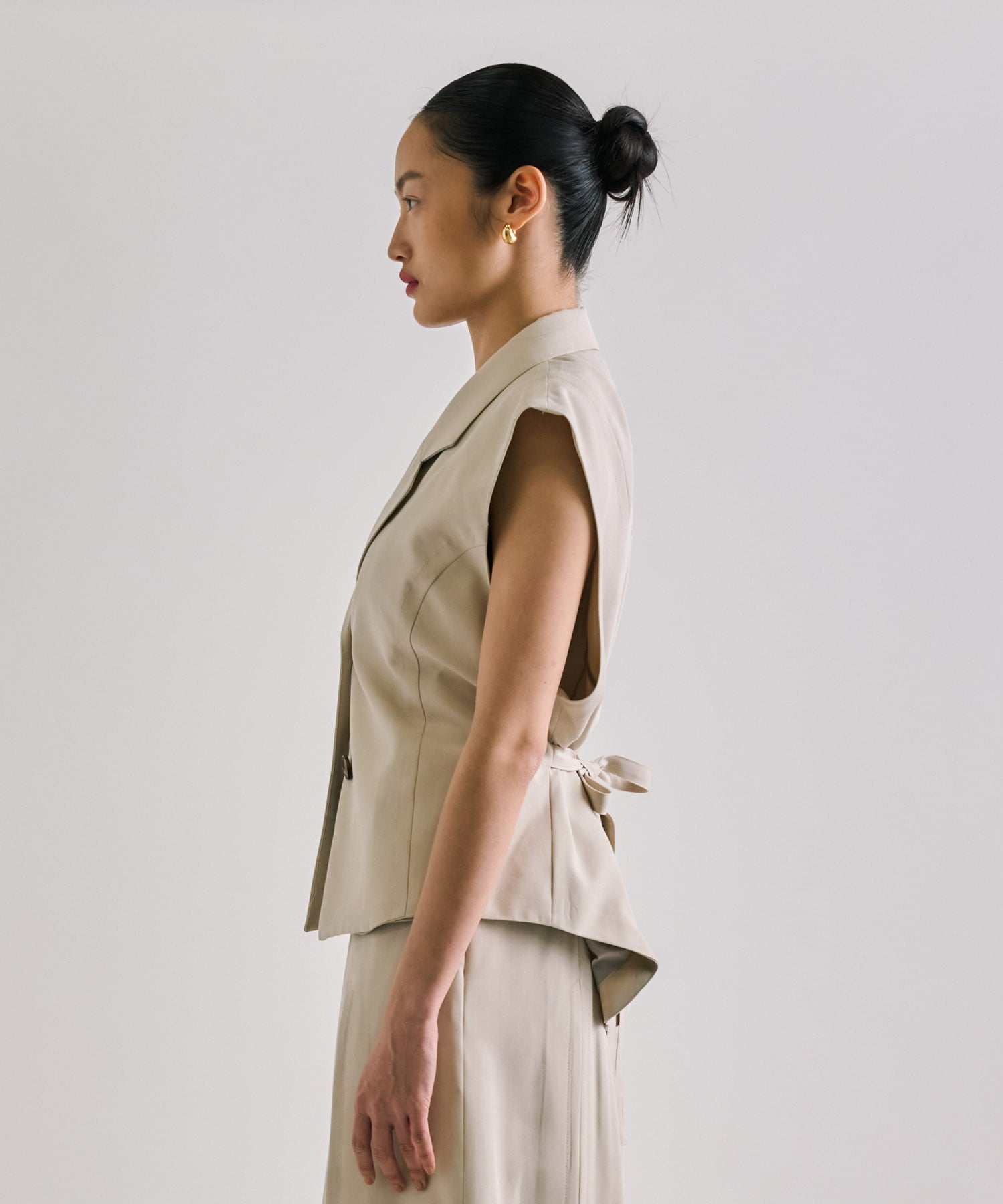 French Sleeve Tailored Gilet