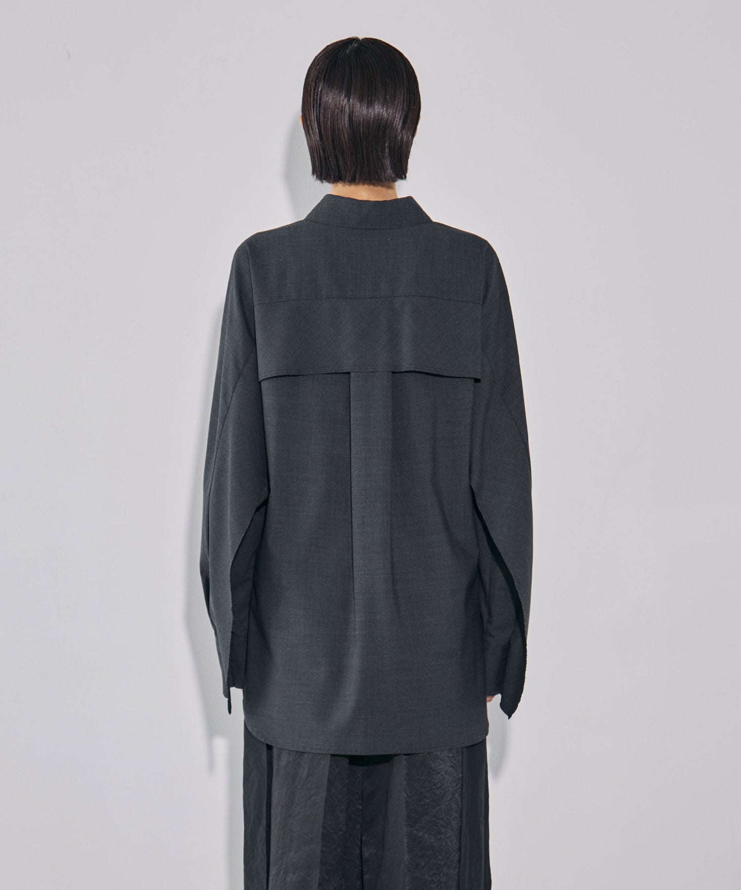 Belted Cape Detail Shirt
