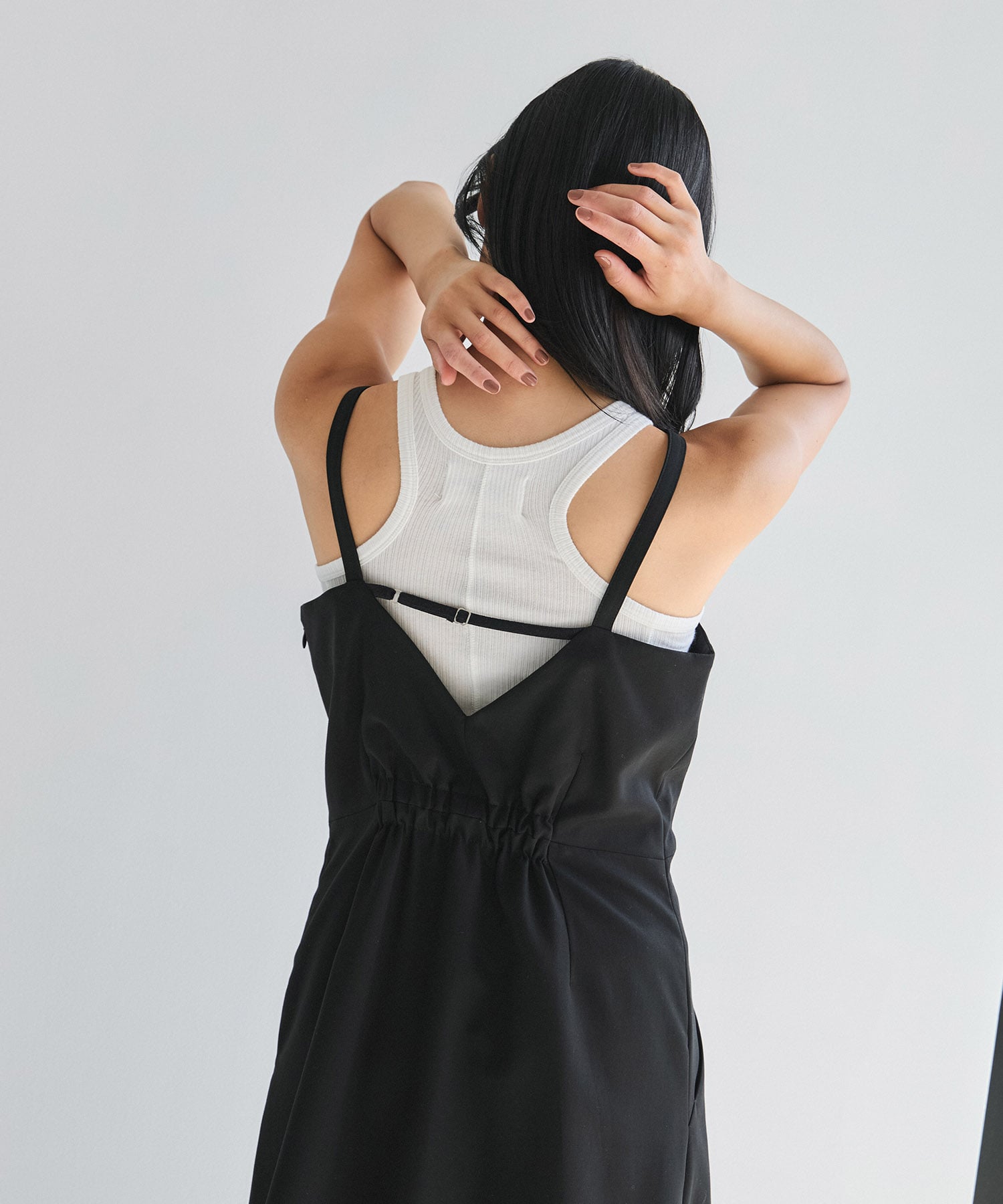 【オンラインストア先行販売】シェイプタックキャミワンピース