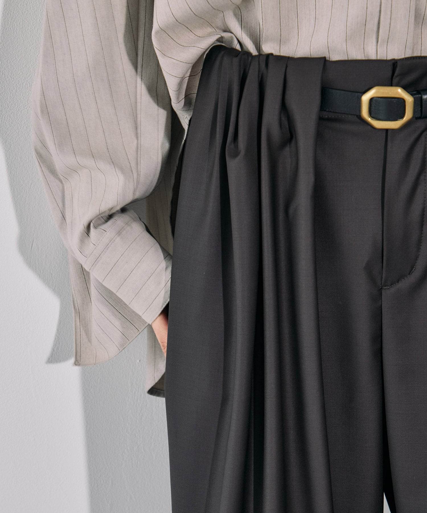 Super120s Wool Relax Trousers