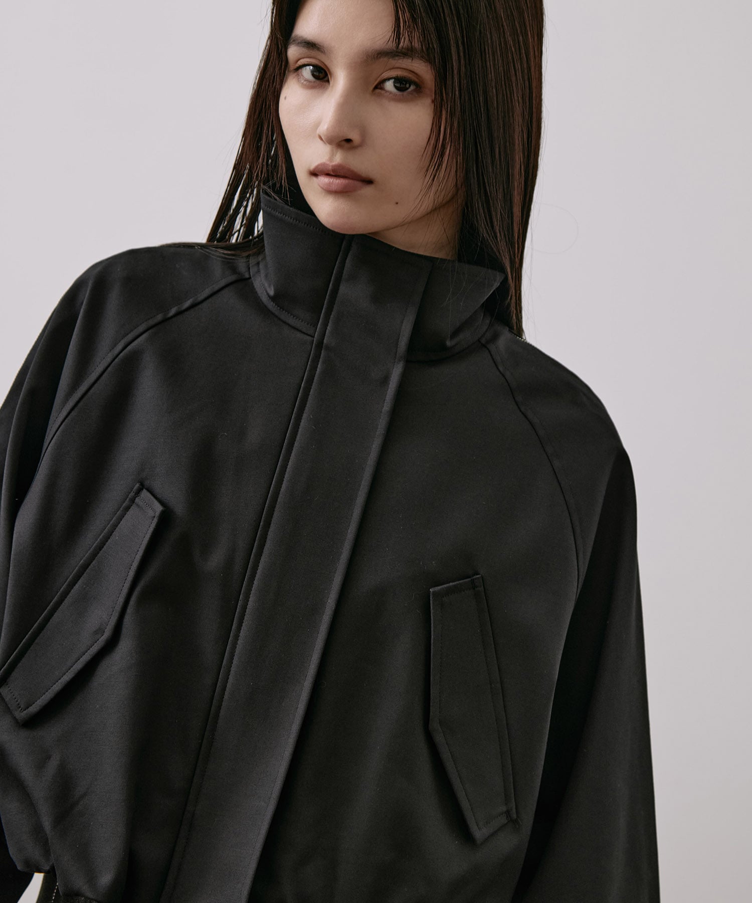 〈残りわずか〉ジップアップブルゾンジャケット