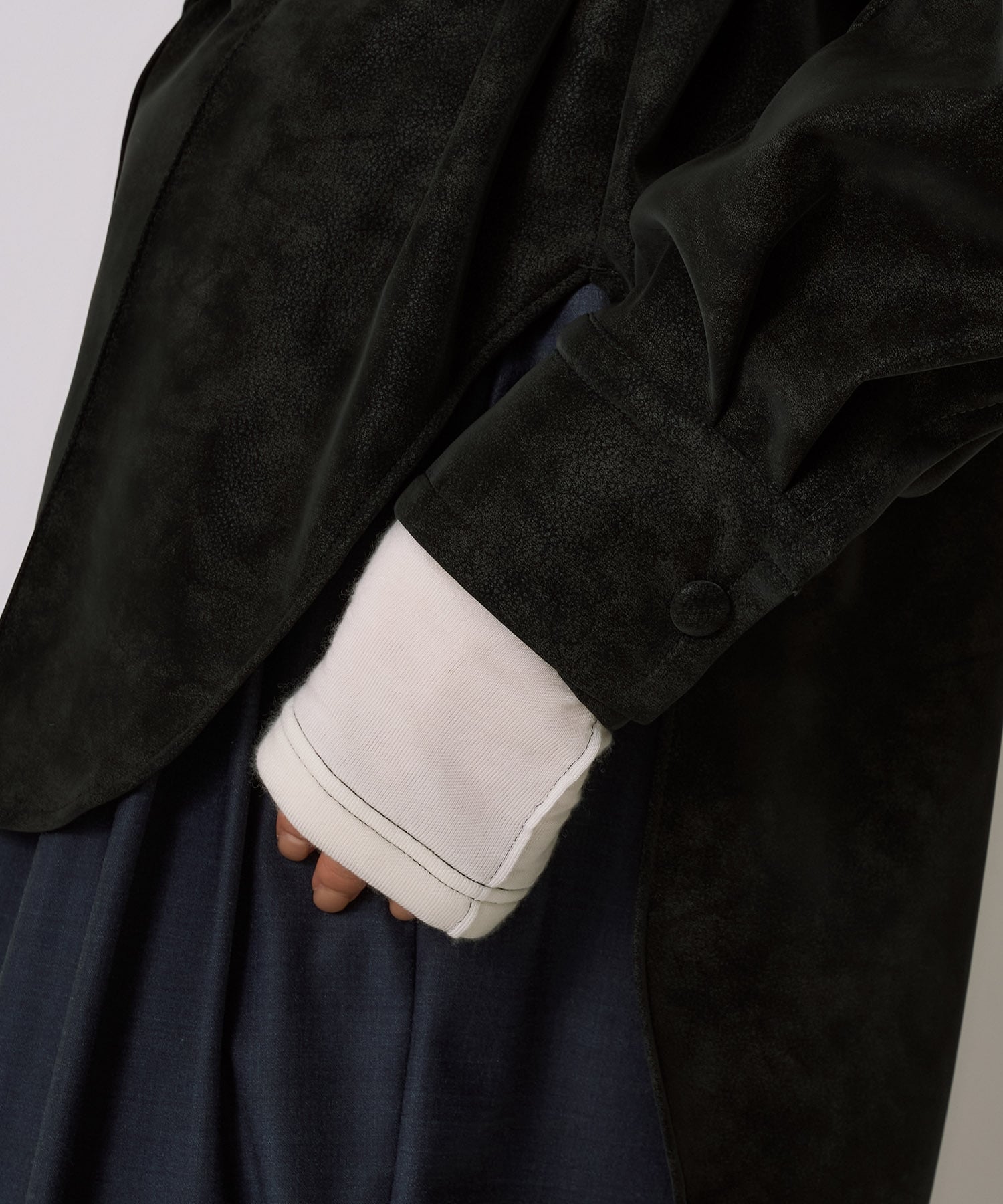 Oversized Suede Shirt