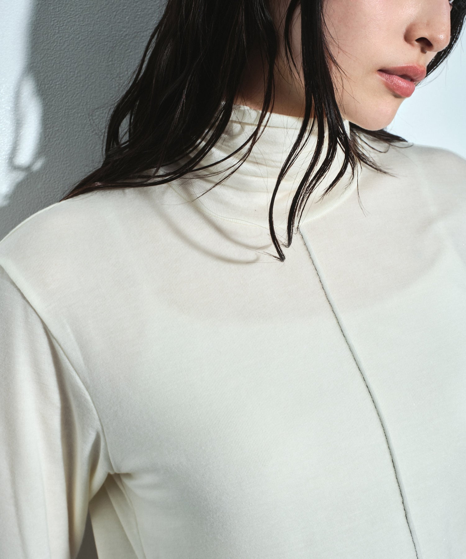 Cashmere Silk Turtle Neck Jersey