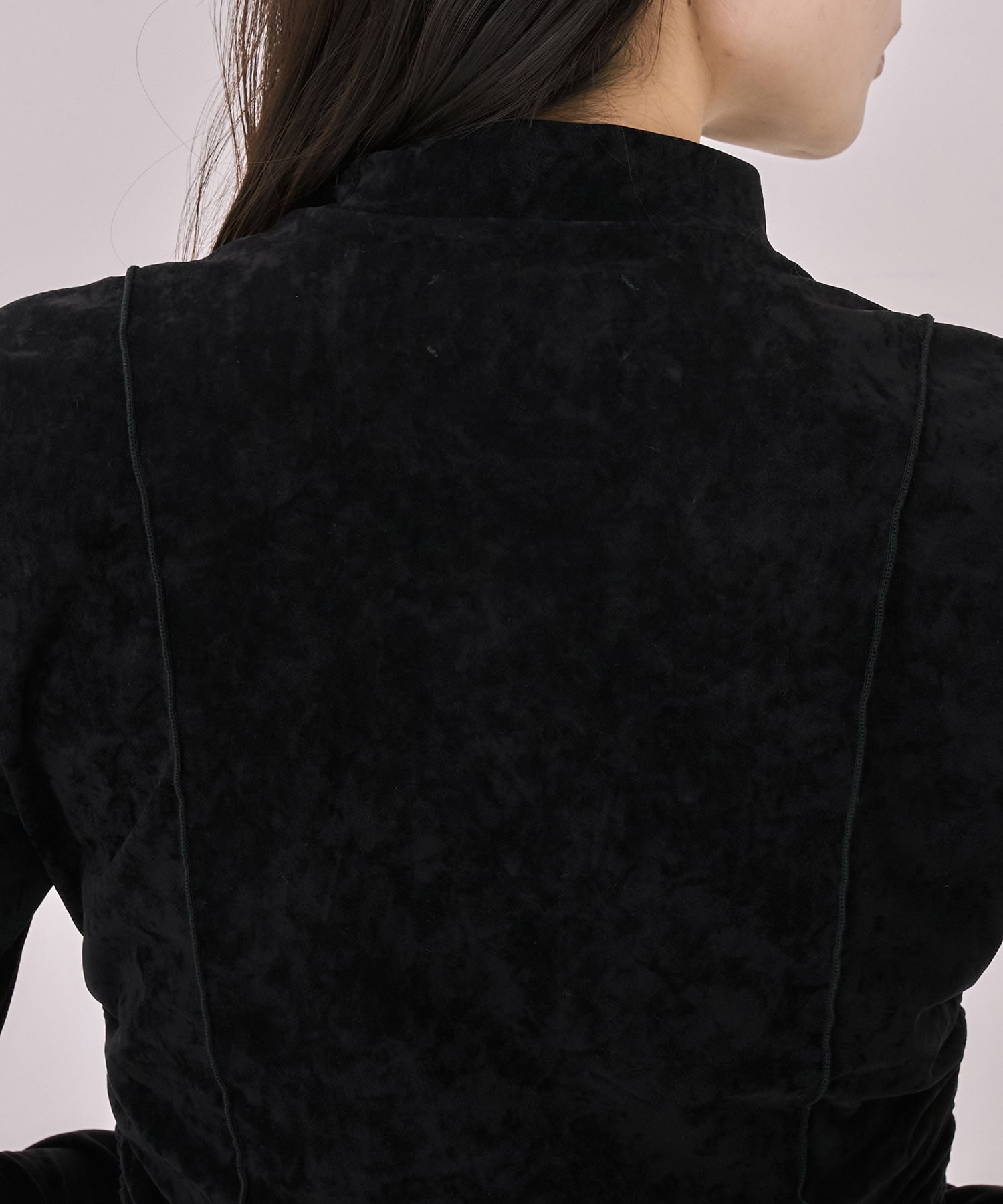 トリアセテートベロアプルオーバー