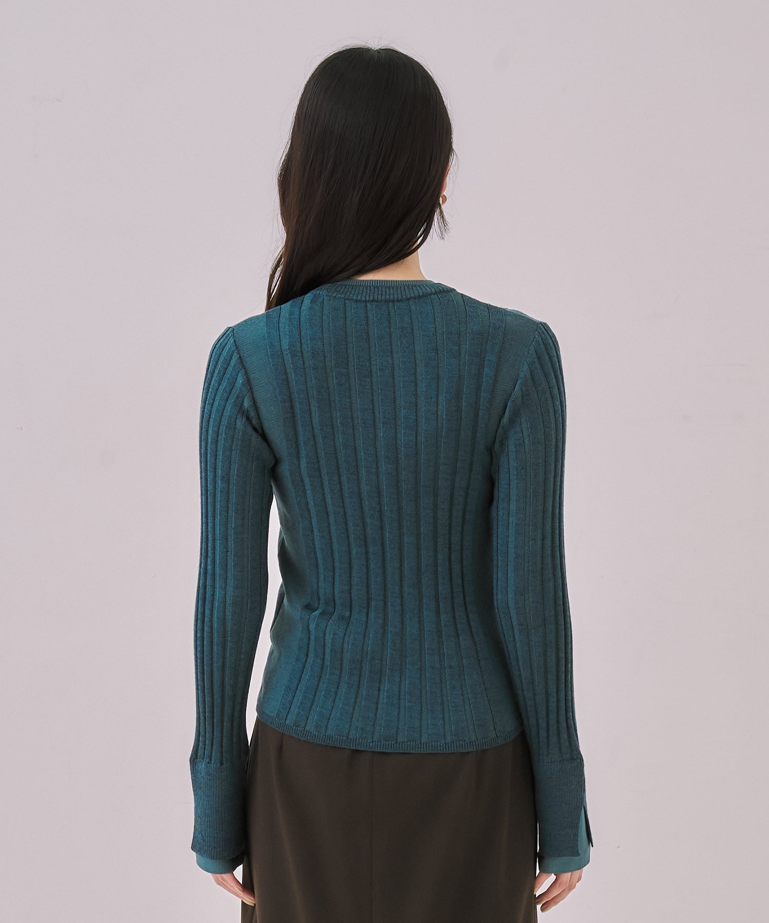 リップルレイヤーニット