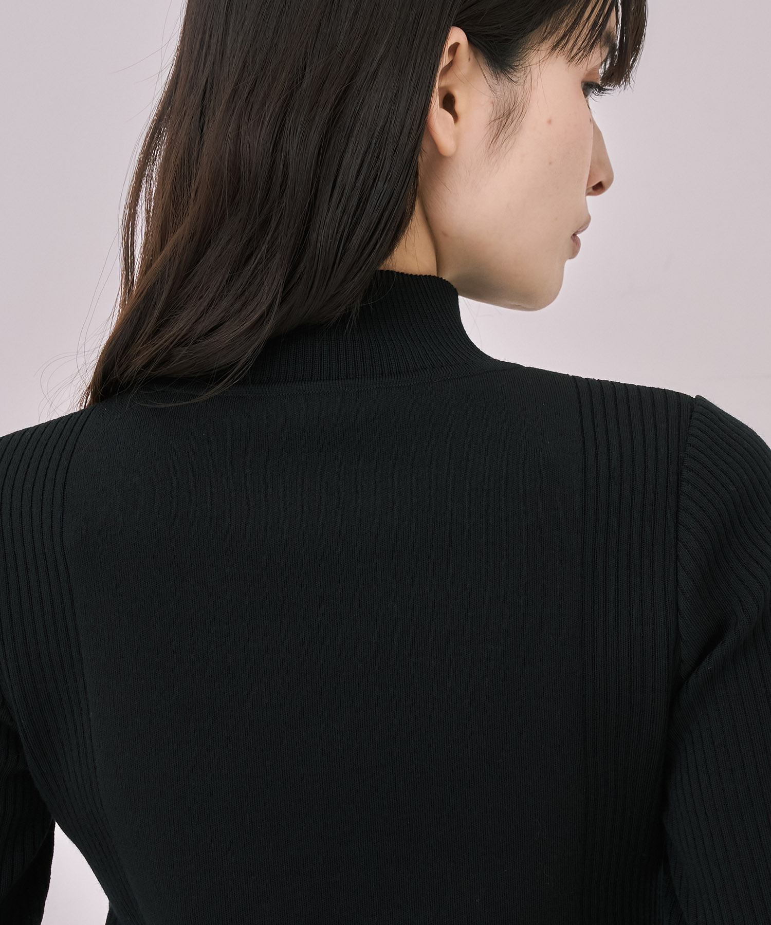 クリアコンビVネックニットプルオーバー