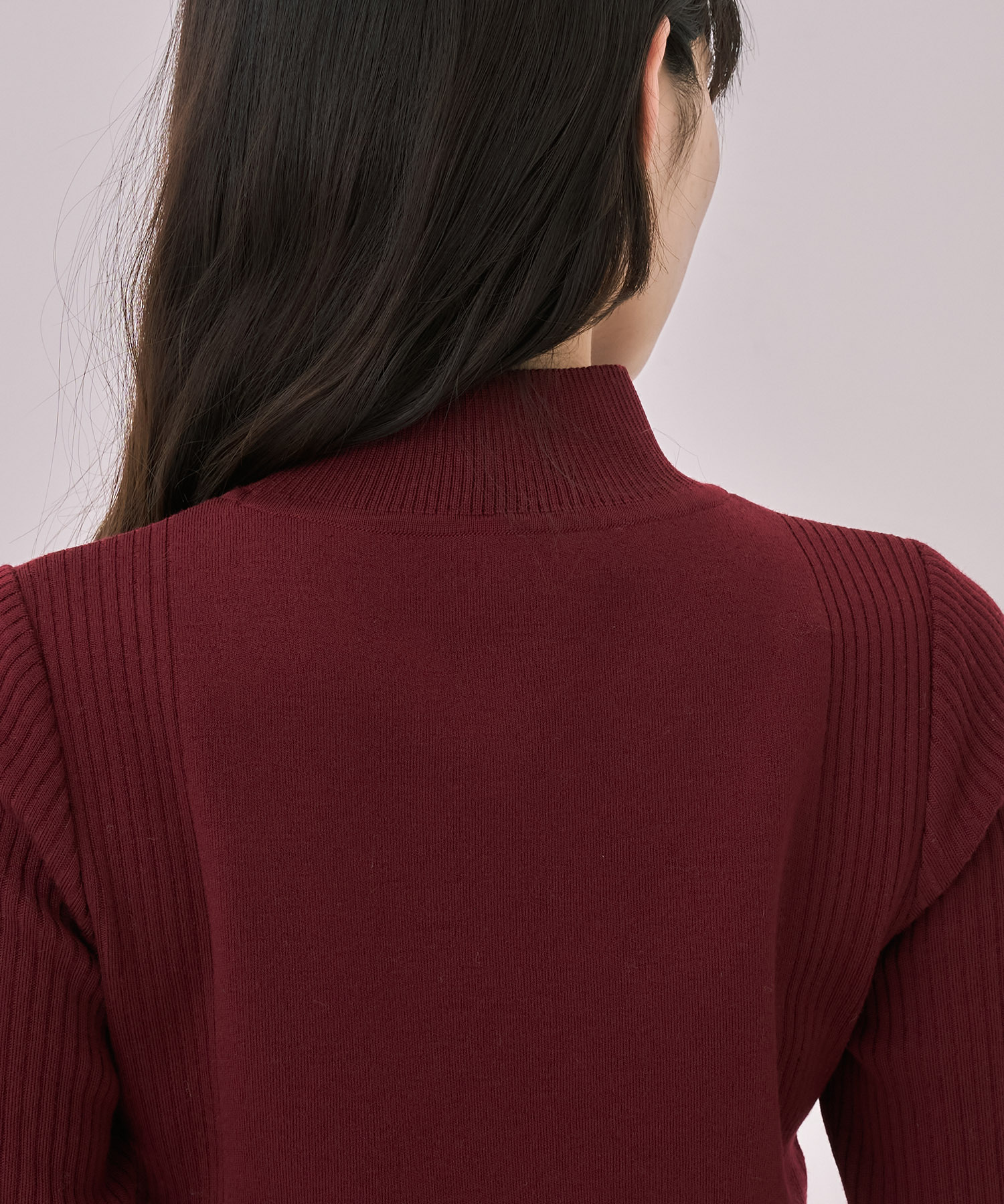 クリアコンビVネックニットプルオーバー