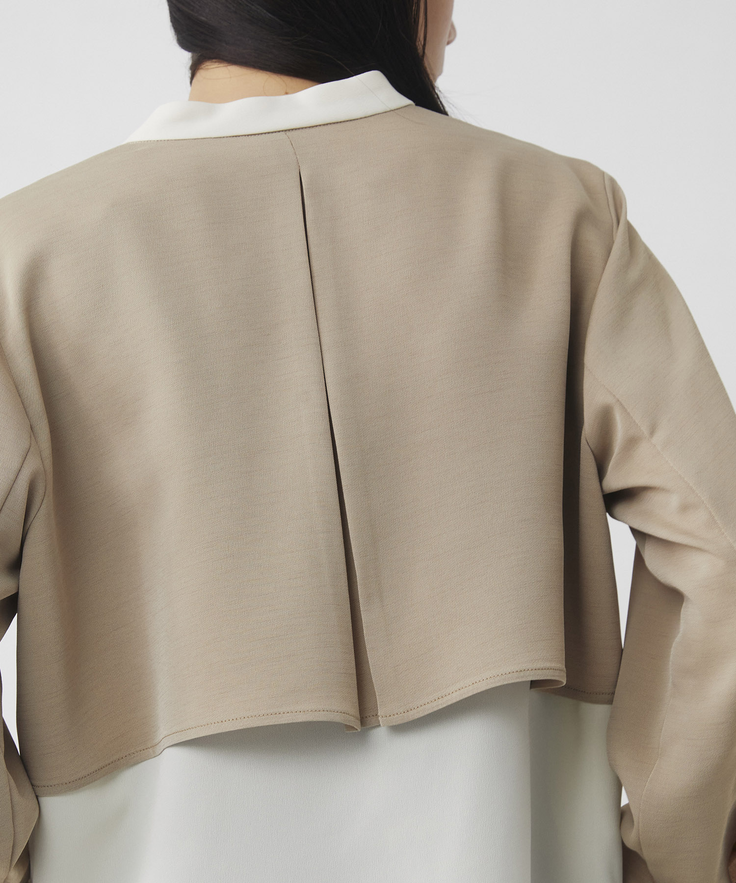 〈残りわずか〉【WEB限定】レイヤードバイカラーブラウス