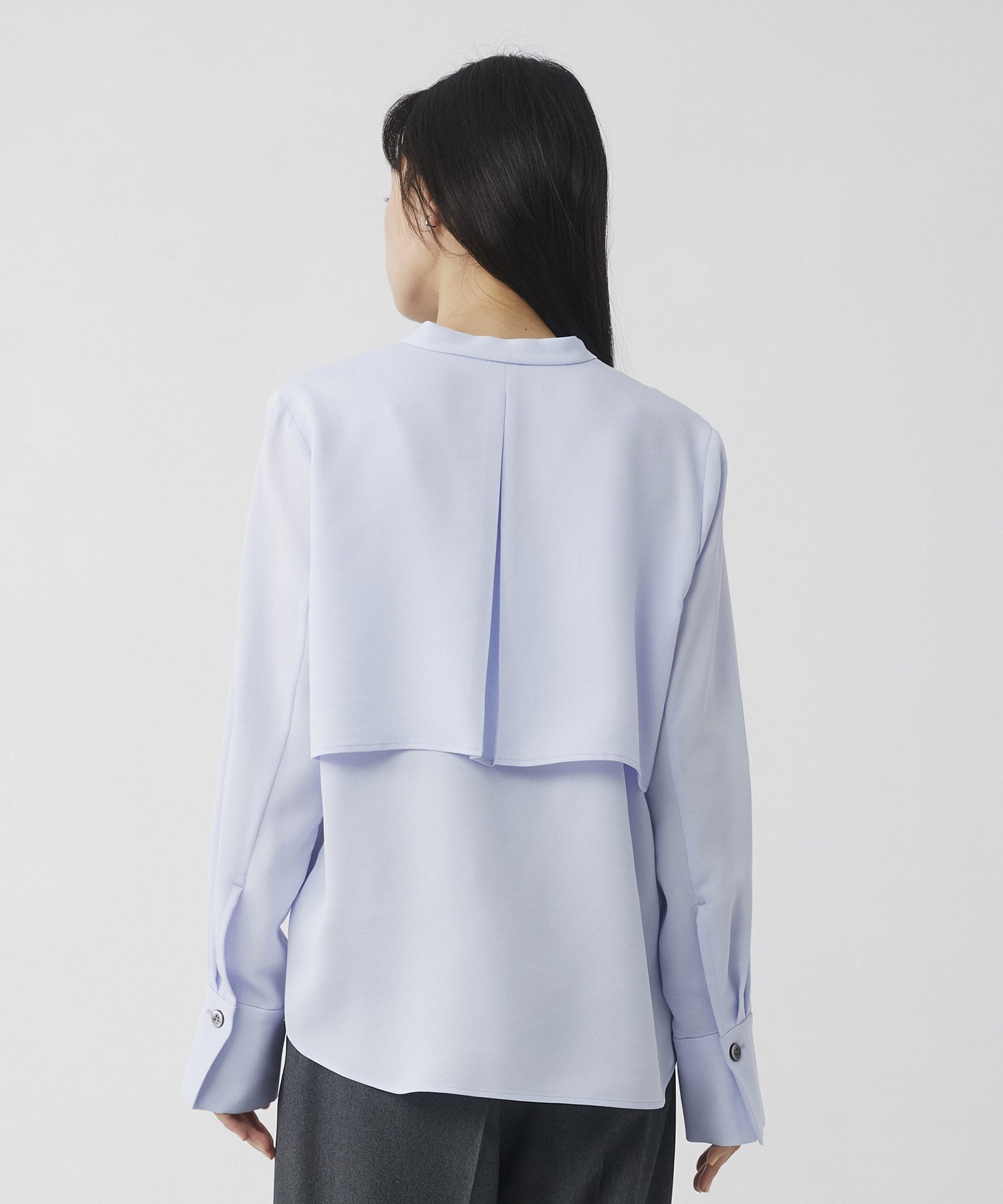 【WEB限定】レイヤードバイカラーブラウス