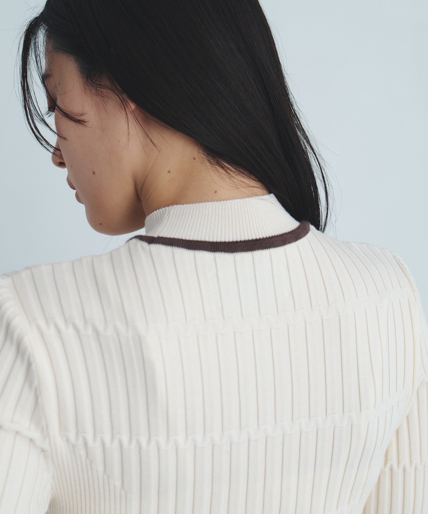 リップルボーダーニット