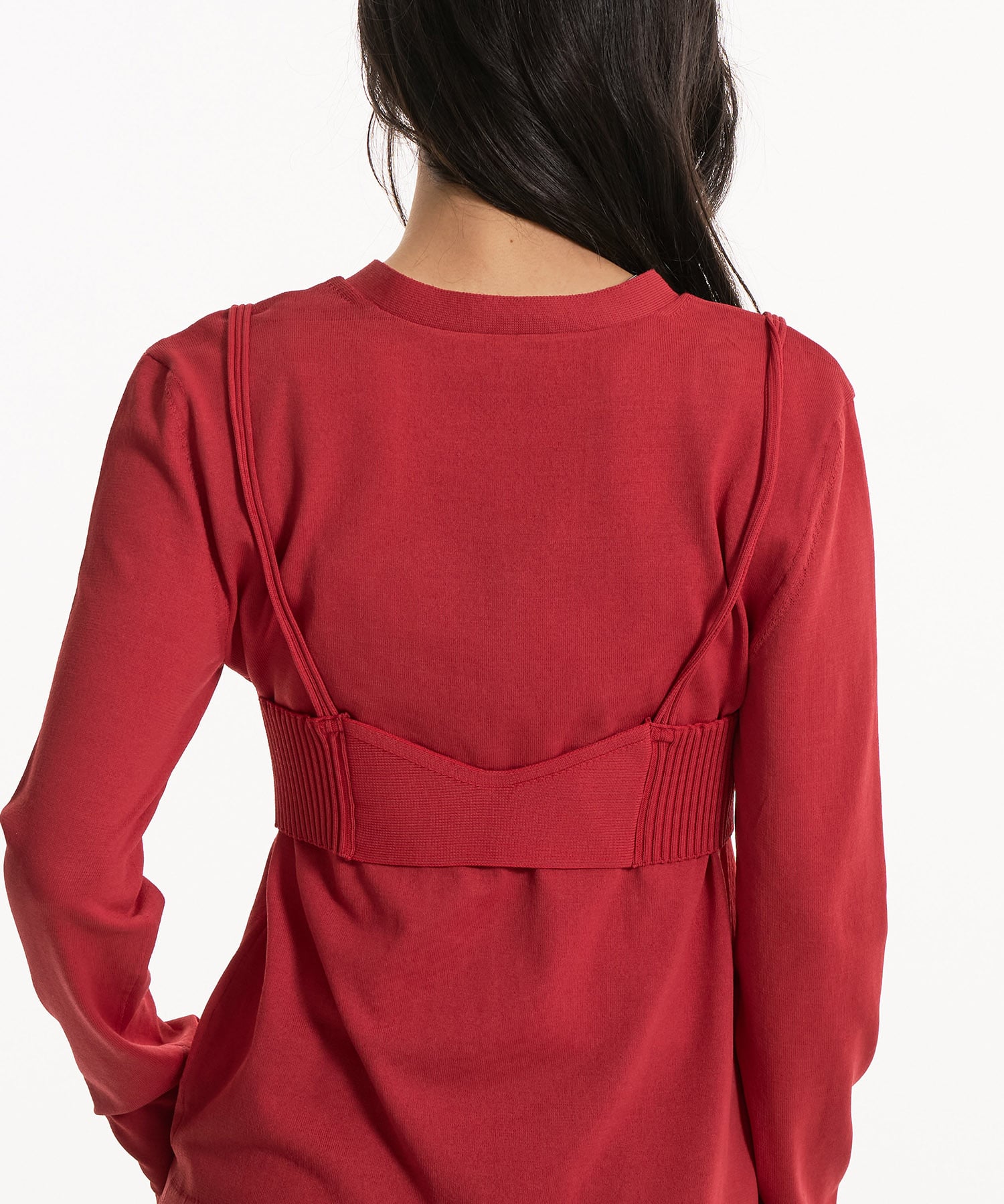 〈残りわずか〉レイヤードビスチェカーデプルオーバー