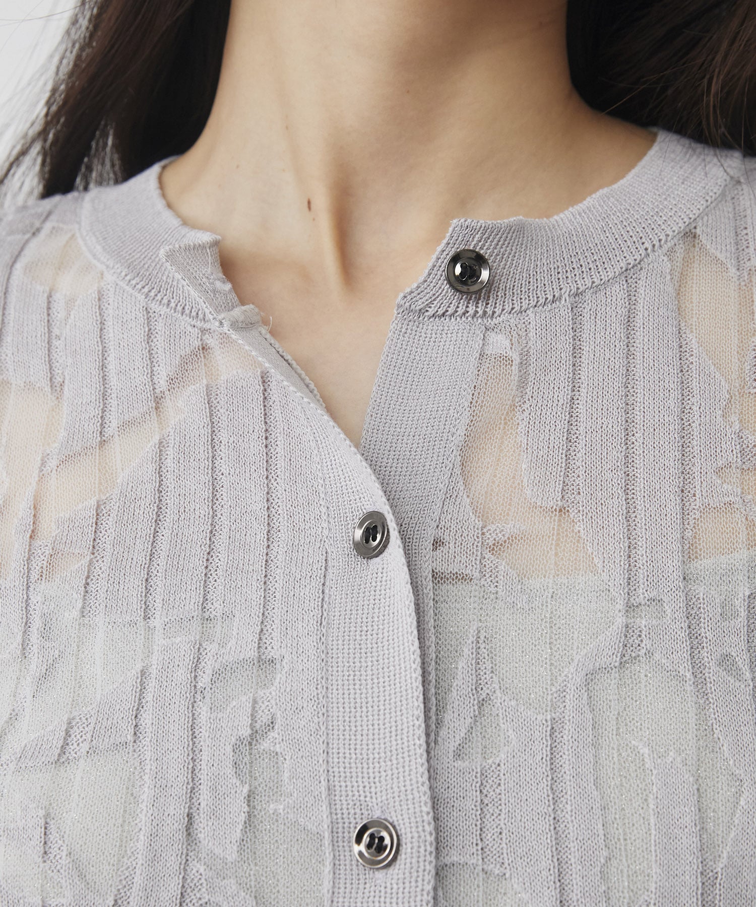 オパールニットカーデプルオーバー