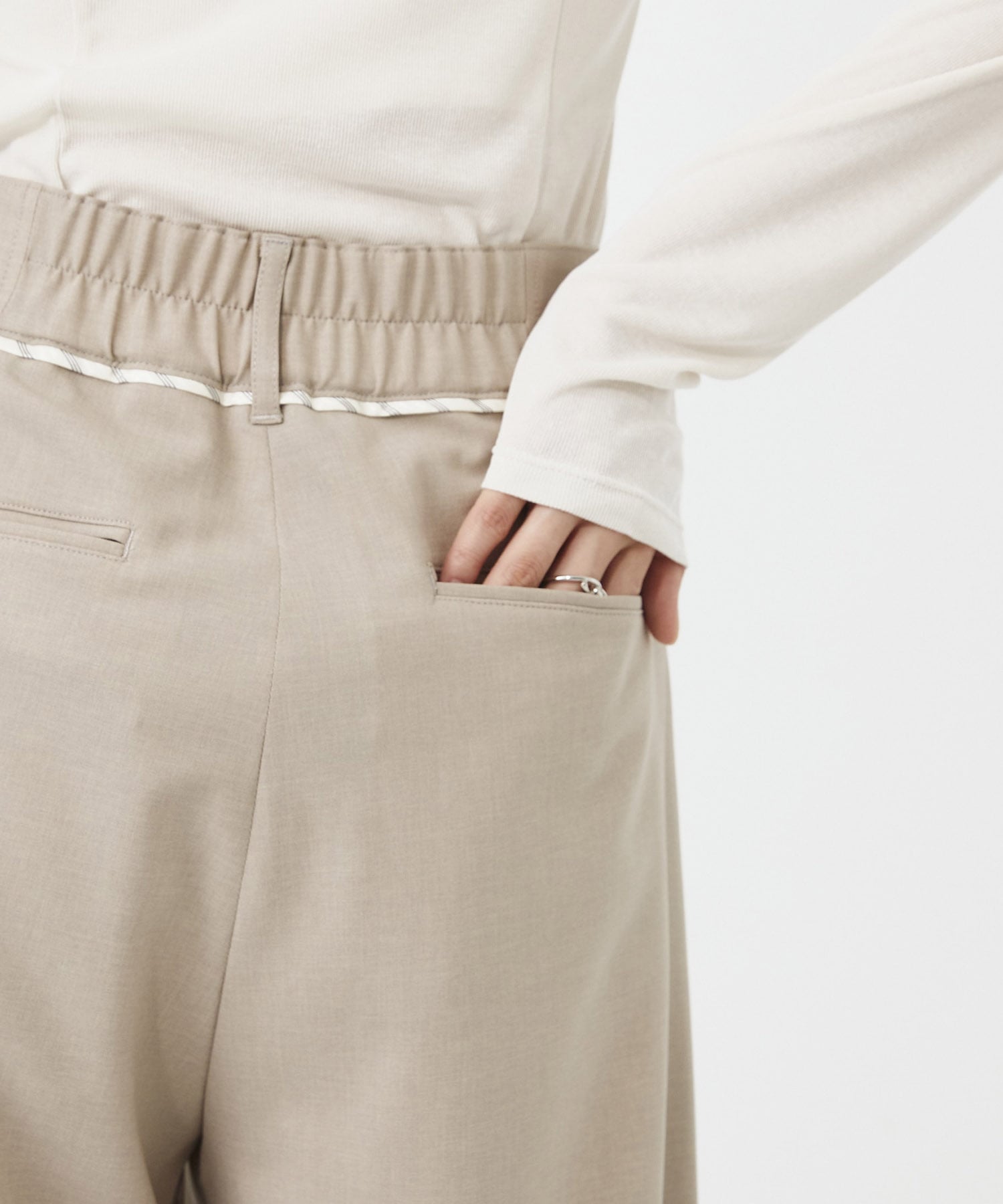 【WEB限定｜セットアップ対応】メランジノッチベルトコクーンPT