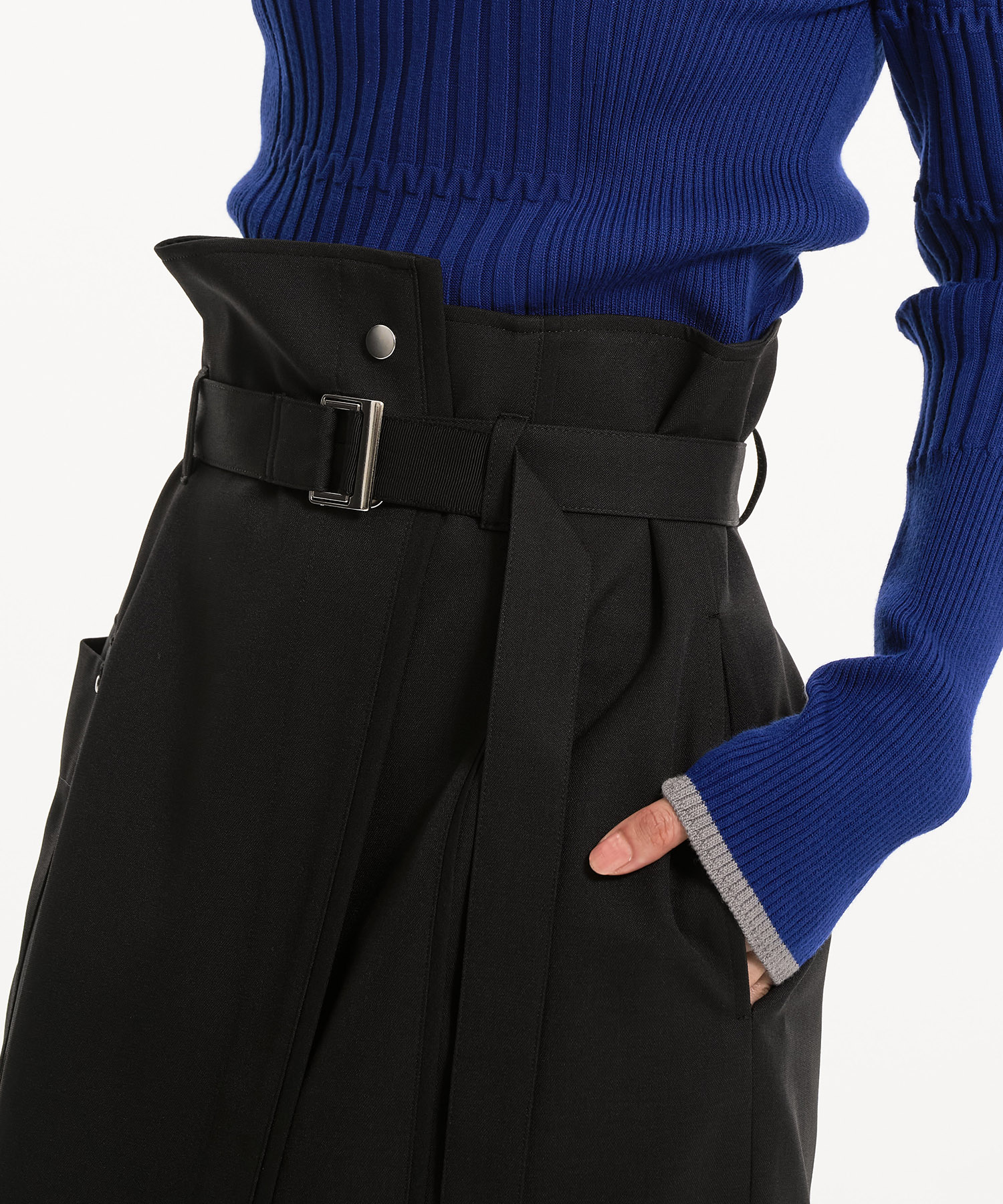 バイカラーアシメタイトスカート