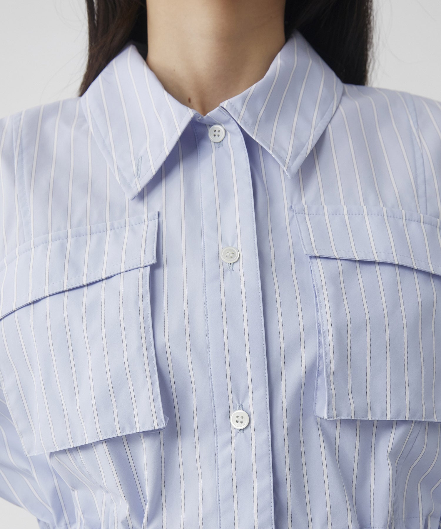 スタンドカラーシャツブルゾン