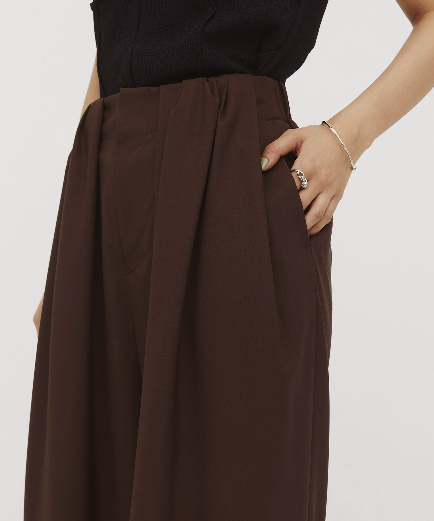 Super140s Summer Wool Relax Trousers