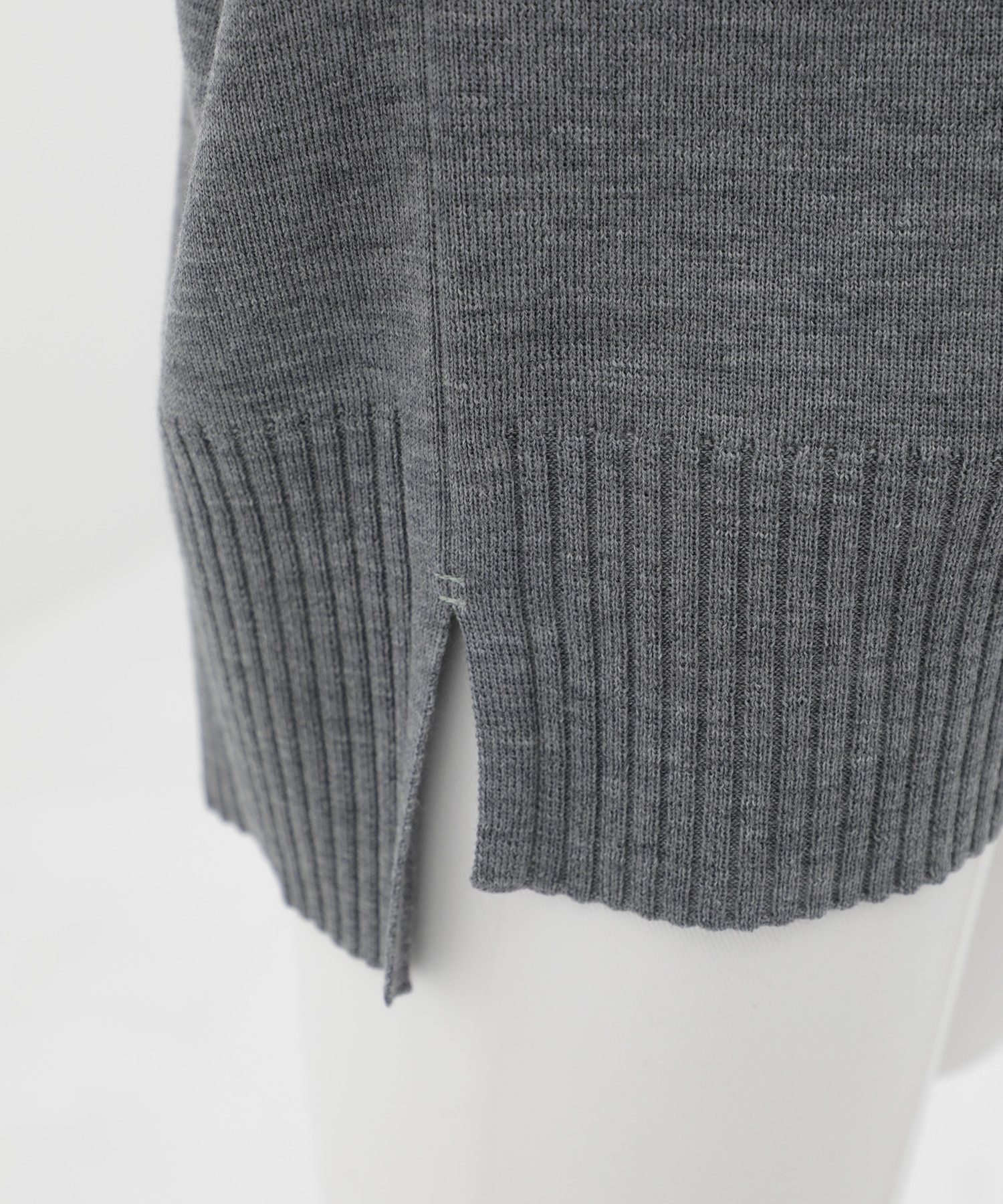 ウォッシャブルWOOLラインニット