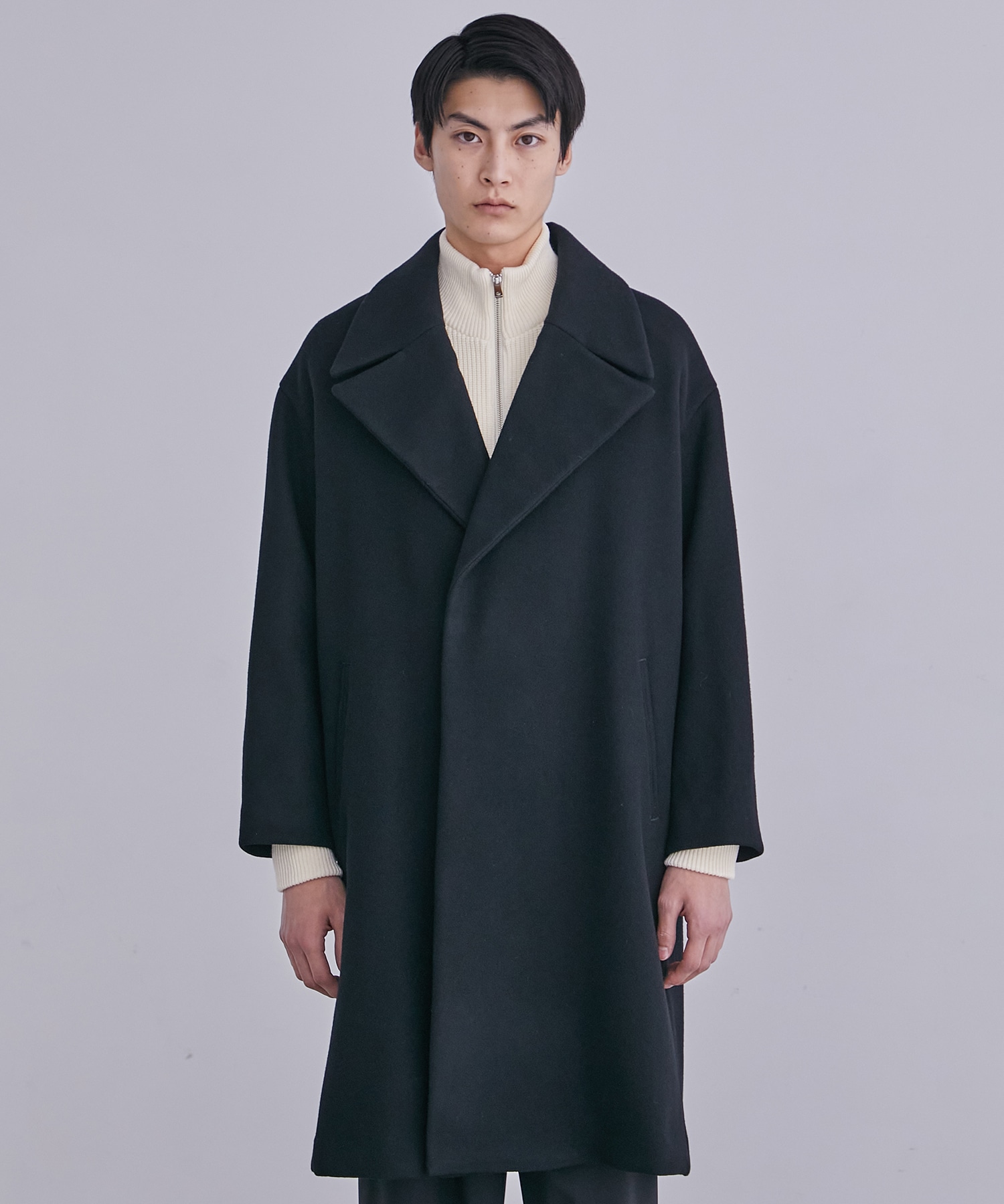 EVANGELION chesterfield coat(2 BLACK): : メンズ｜UNITED TOKYO 
